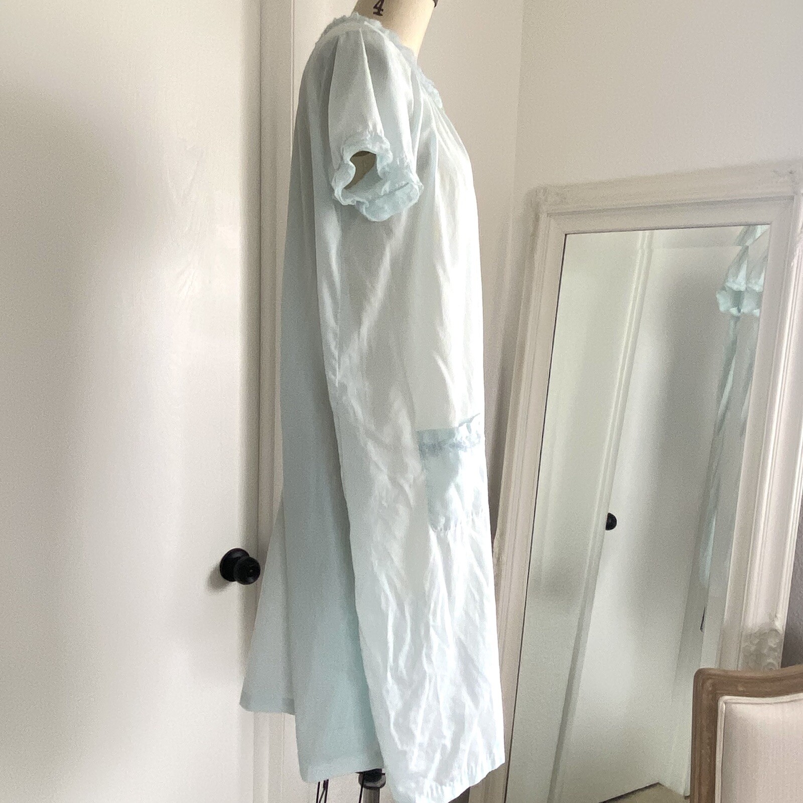 Vintage 50s 60s Sears Charmode House Dress Gown Womens 32-34 Lace Robe