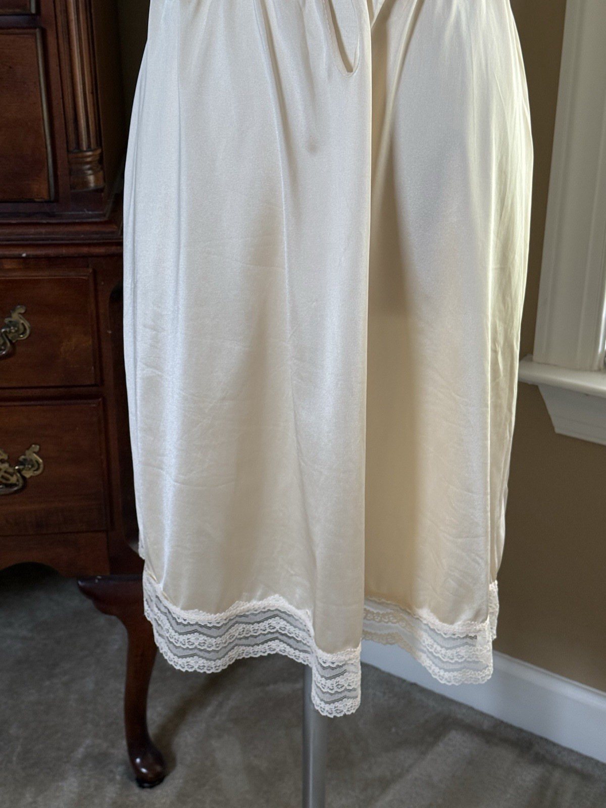 Vintage BACKTALK Young Smoothie Strouse Adler Lace Bustier Bra Dress Slip 36D