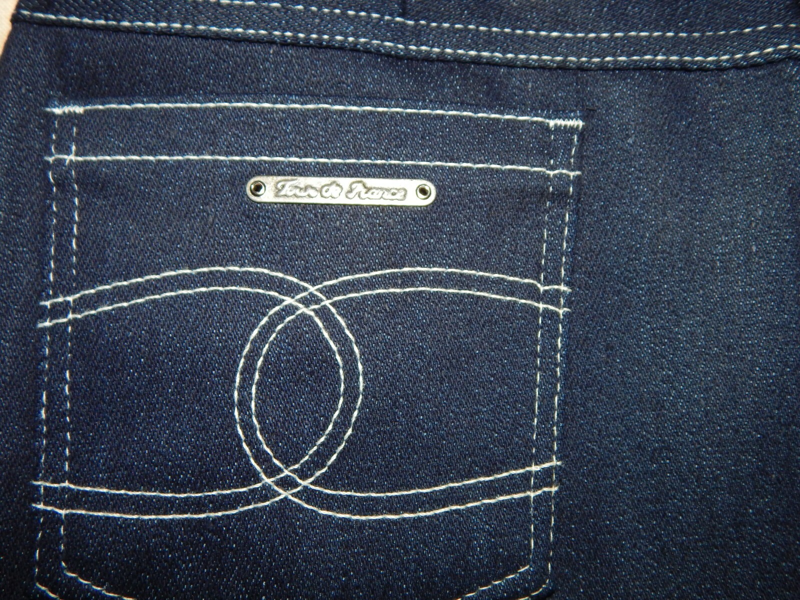 VTG Women’s Tour De France Dark Denim Jeans Deadstock With Tags S/M Hipster Mod