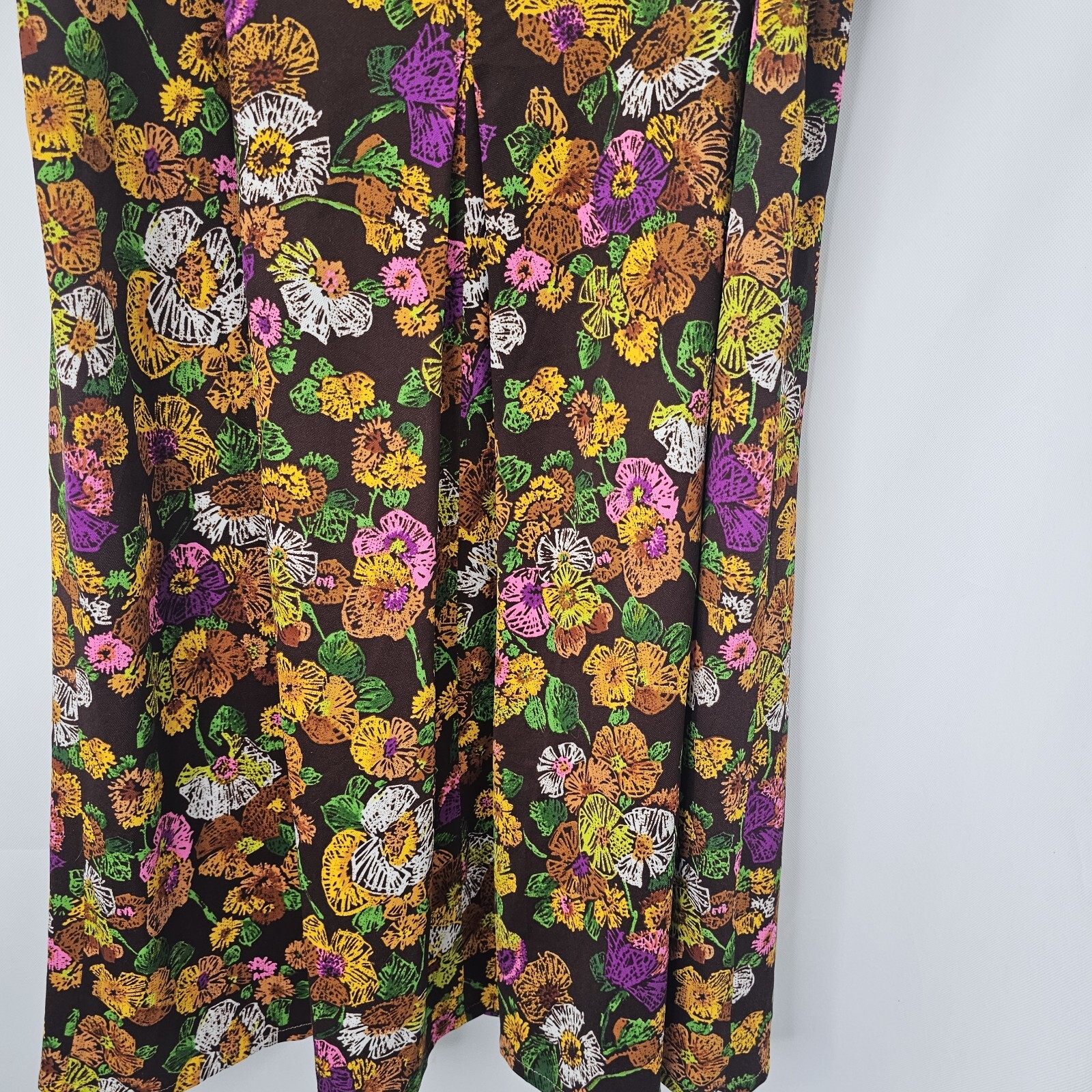 Pre – Vintage Handmade Women Chest Size 48 Inches Multicolor Floral Tent Dress