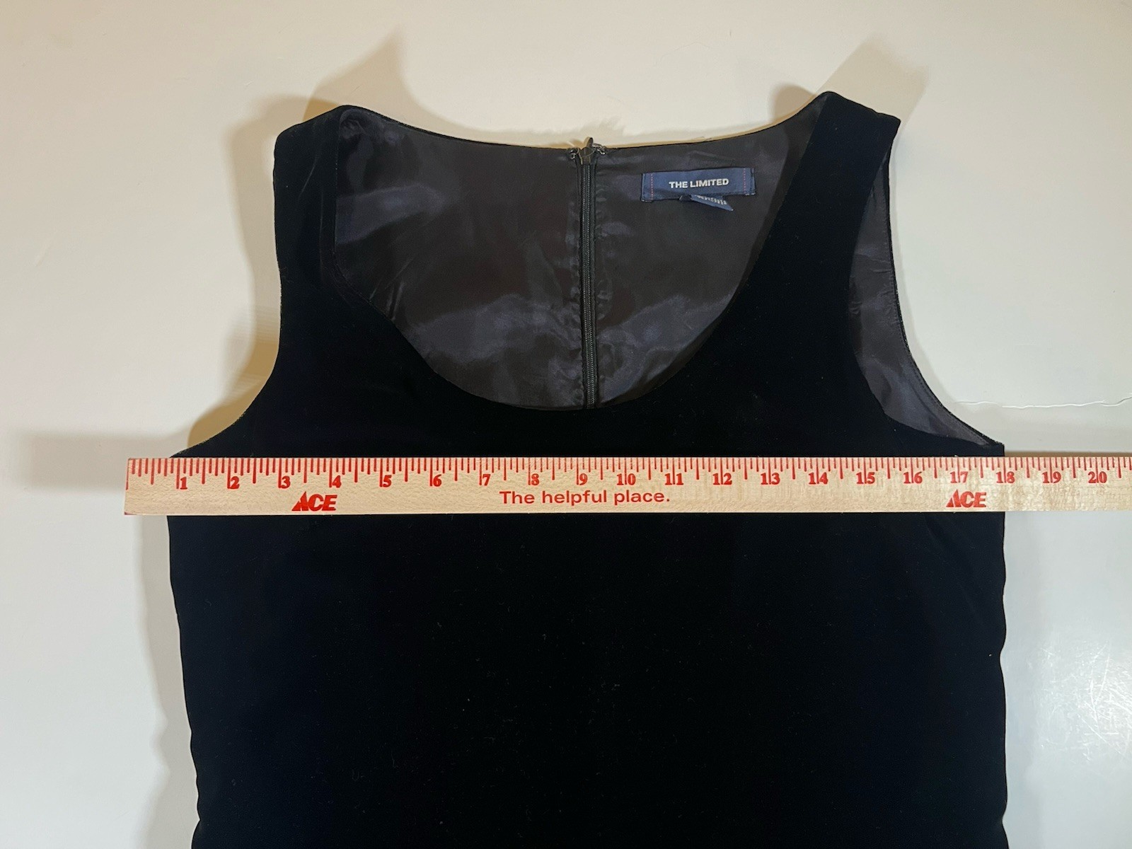 Vintage 80s THE LIMITED black velvet mini tank dress 6 holiday mobwife bodycon