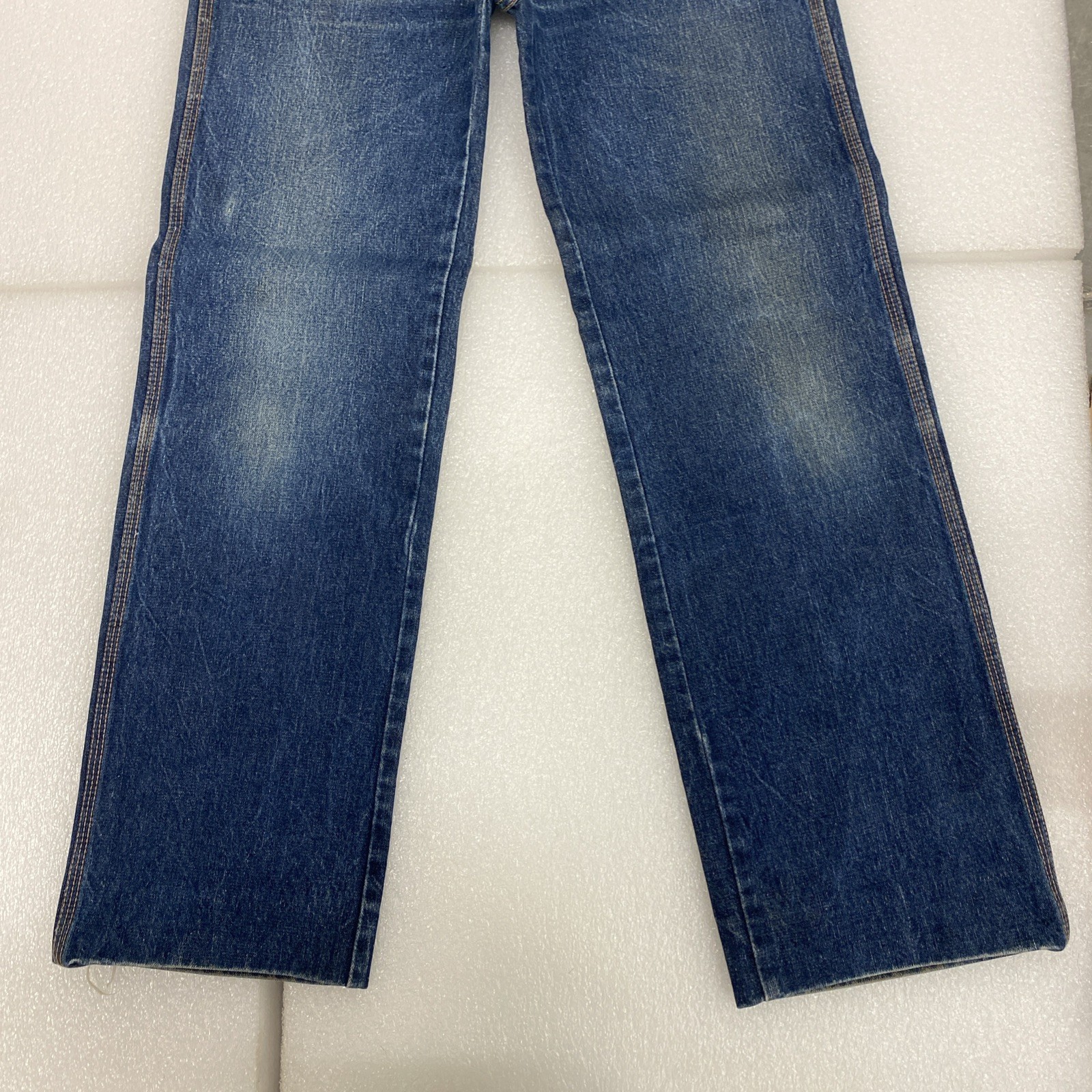 1980s Vintage 2022 Denim Jeans 5 pockets Hemmed 30×29