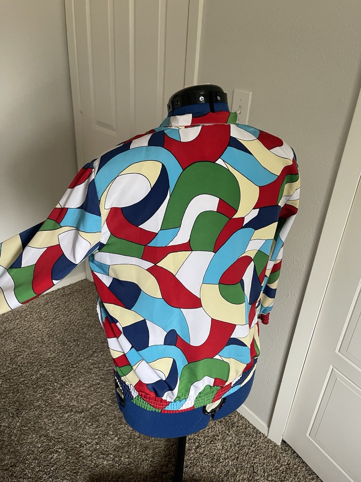 1980s/90s Vintage Drapers and Damons Multicolor Windbreaker Light Jacket Rainbow