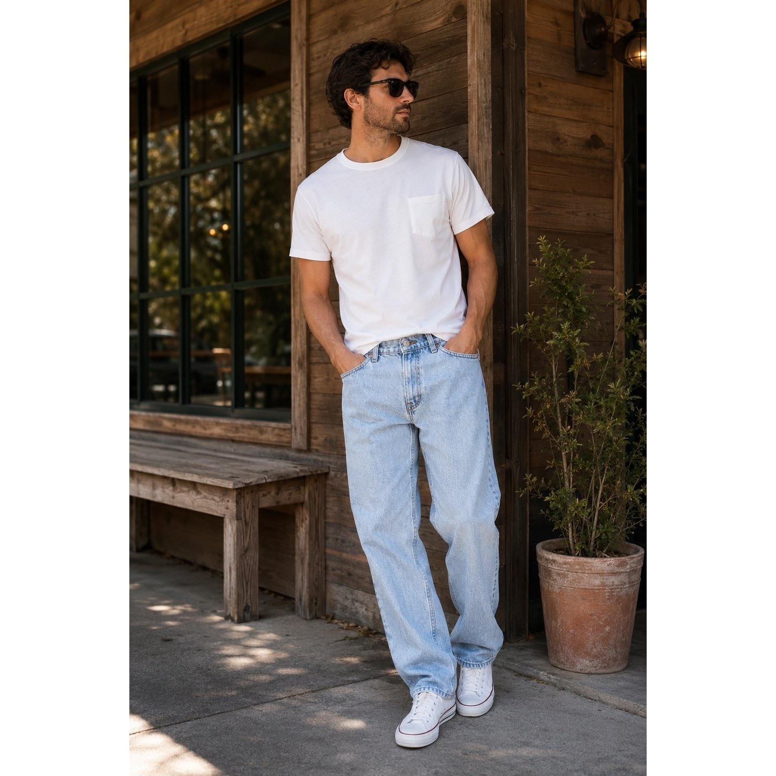 Levi’s 550 Relaxed Fit Jeans Men’s W34 L32 Light Wash USA Made Vintage