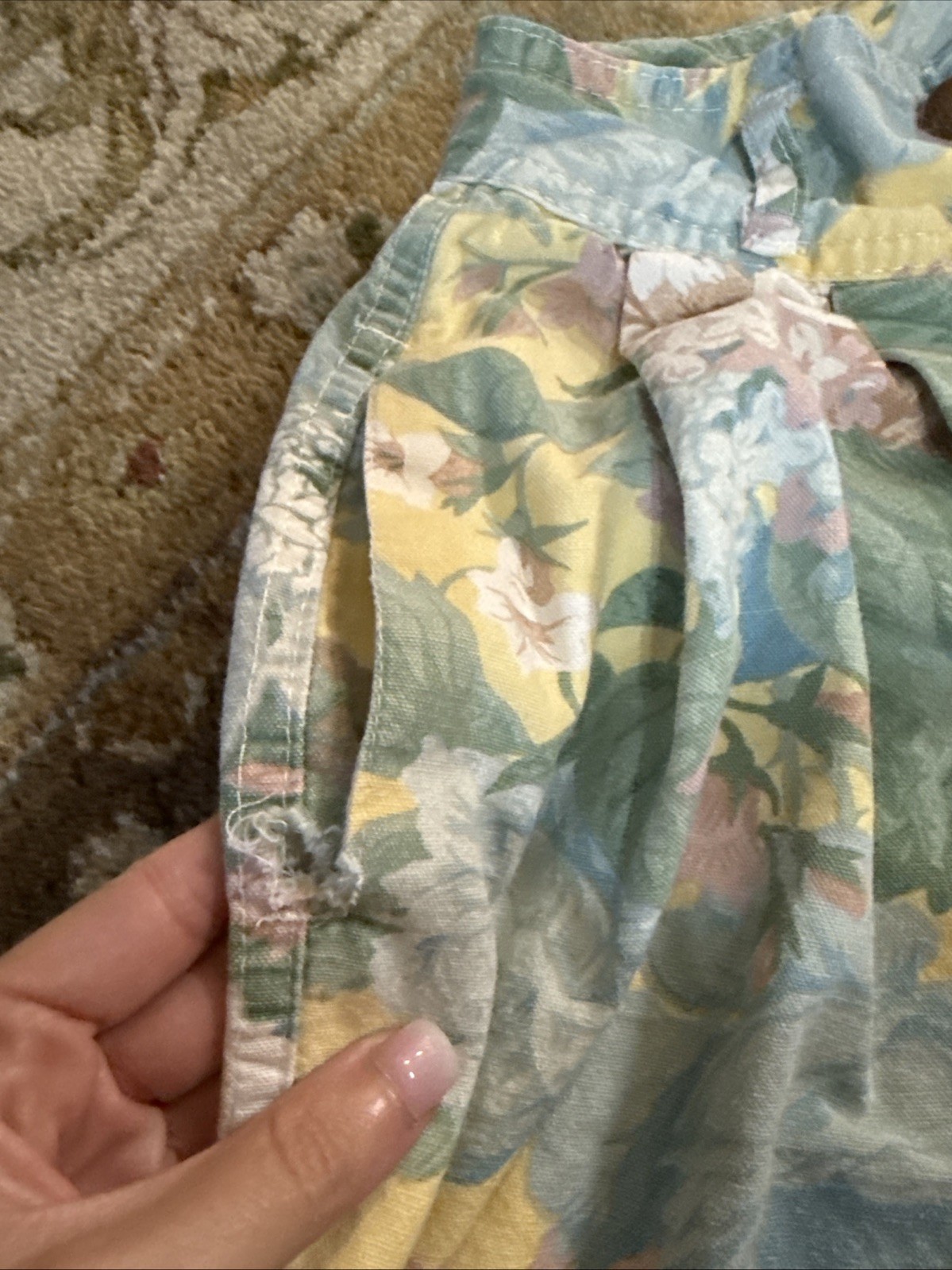 1980’s Made In The Shade Floral Vintage Shorts Women’s Size 3/4