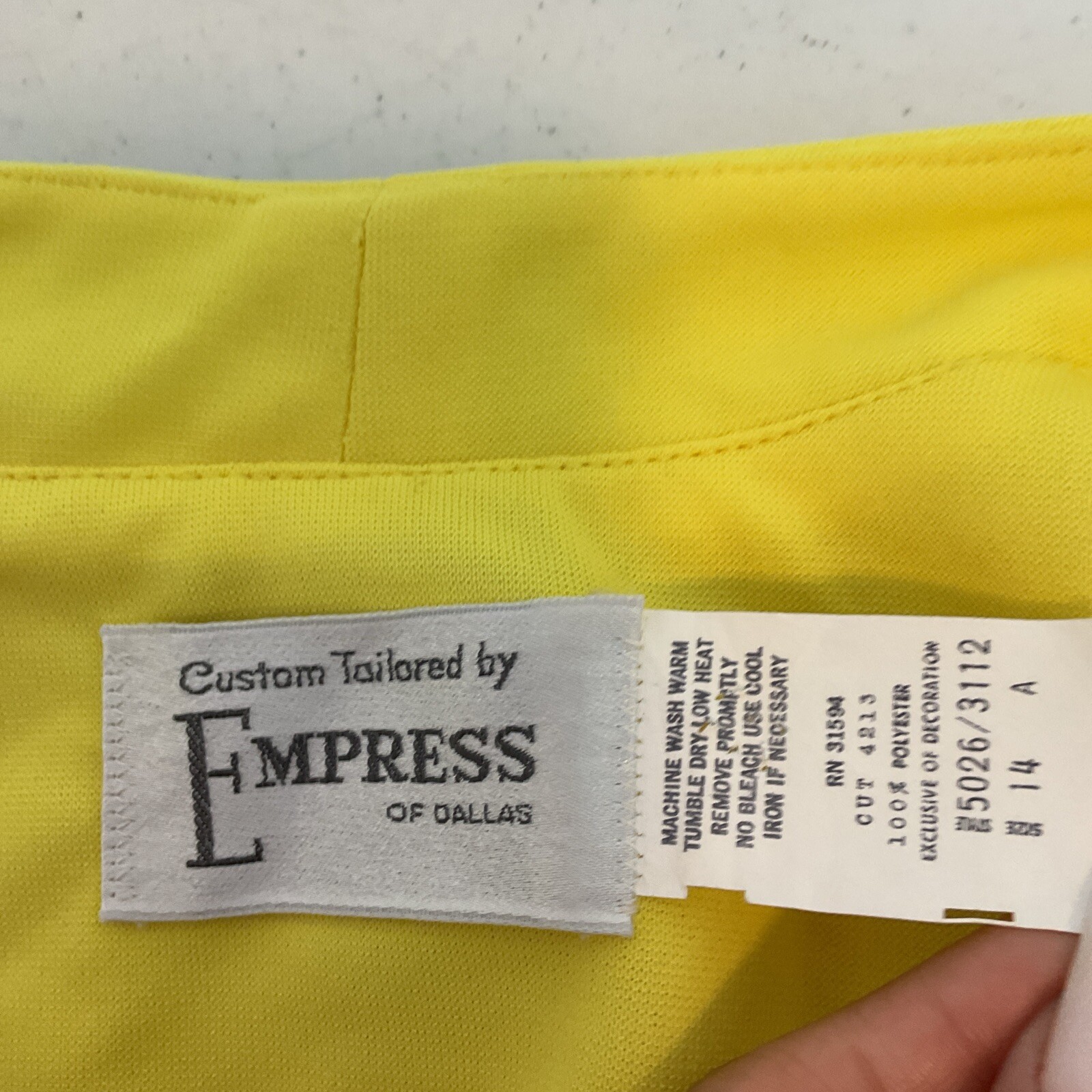Vintage Womens vest Empress of Dallas Size 14 Plaid Stripes Open Front Longline