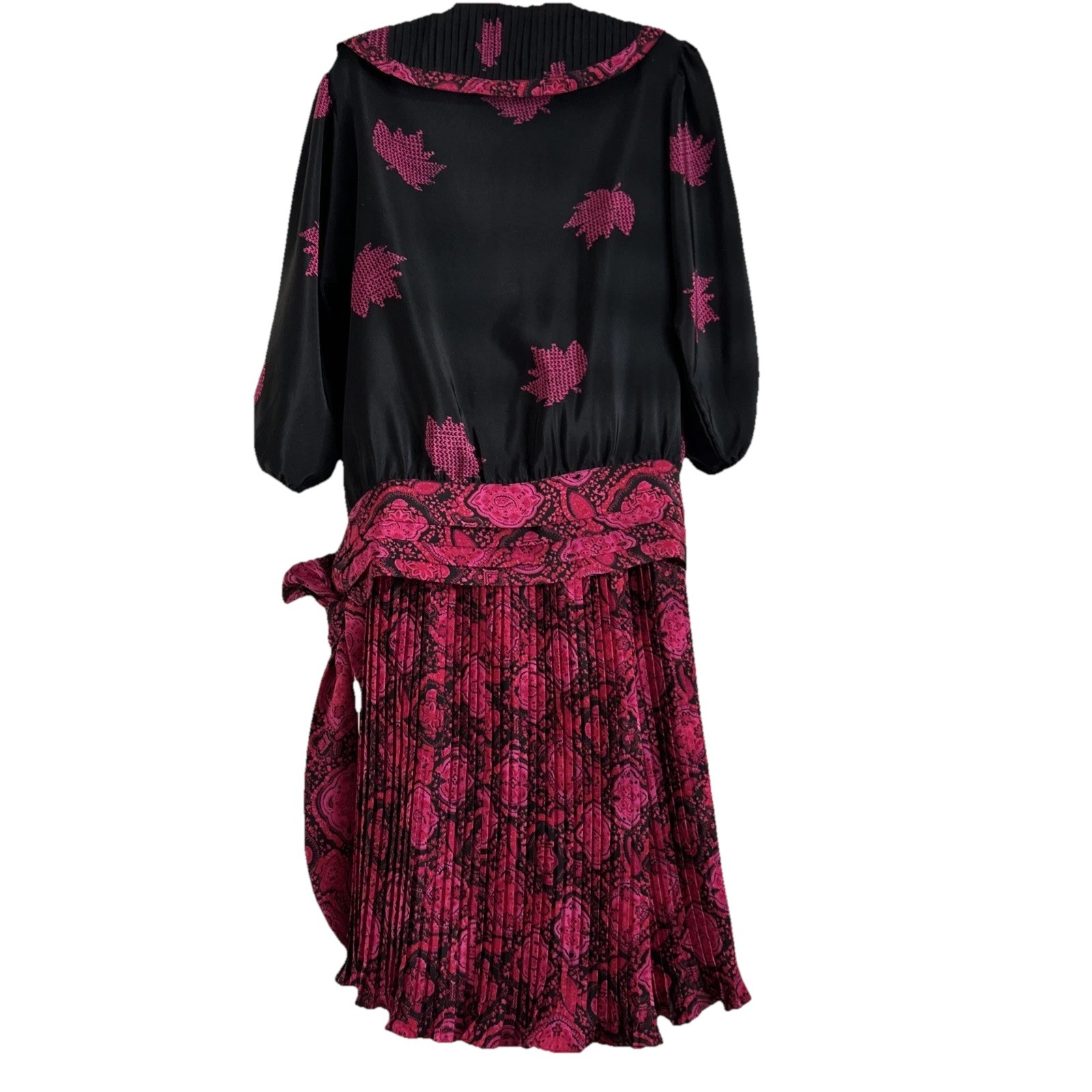 VTG Assorti for Susan Freis 2 Piece Dress Pleated Skirt Sz Sml/Med/Large