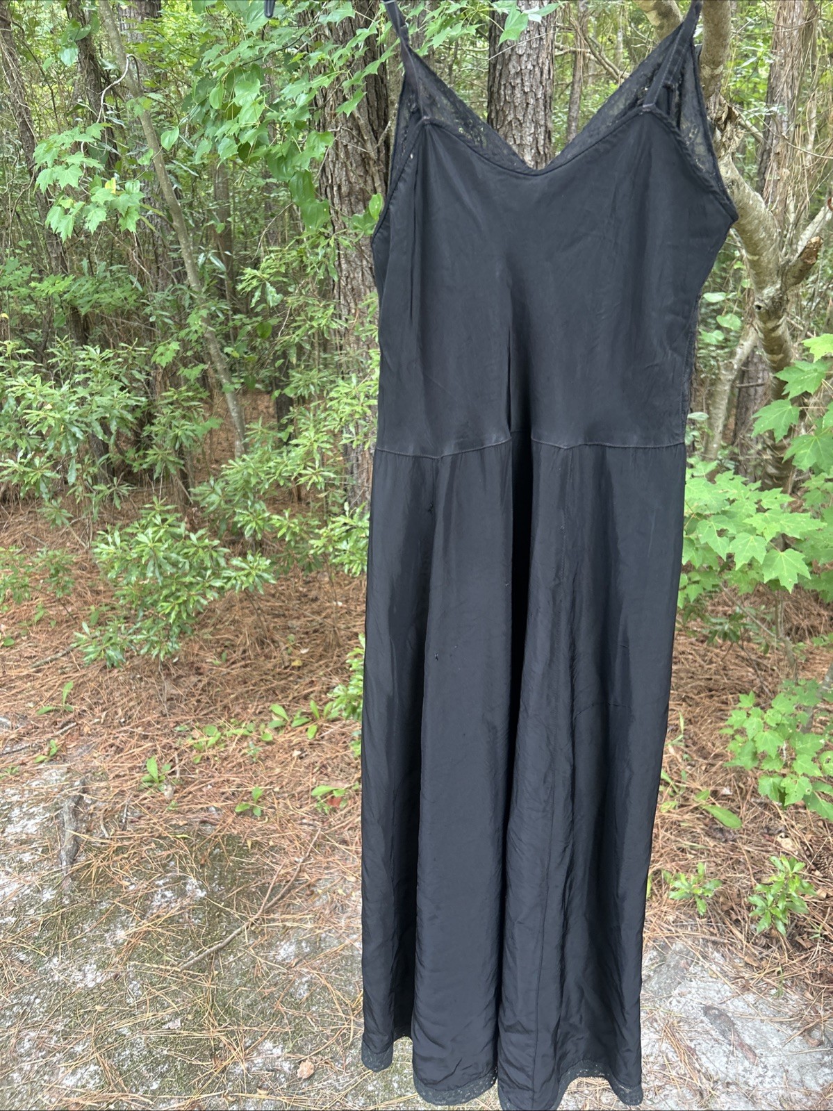 Vintage 1940/50’s Miss Elaine Precisionals Liquid Rayon Tricot in Black Size-S