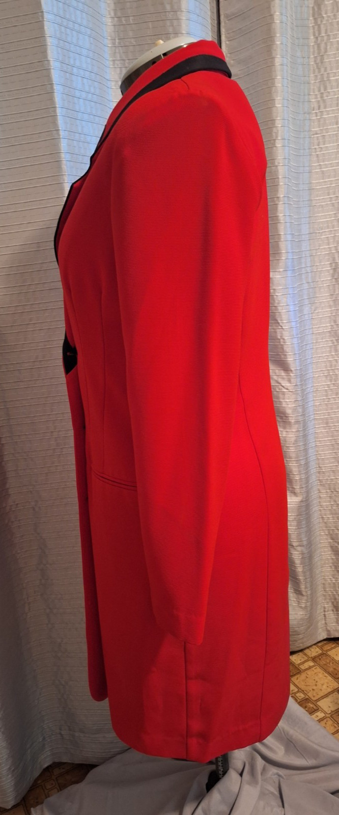 VINTAGE Red Dress by DANNY & NICOLE NEW YORK sz 10 tailored fit