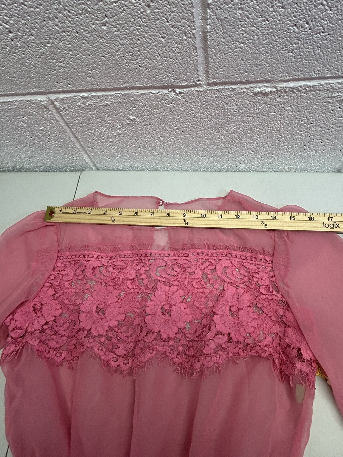 VTG Jc Penney Penny Pink 2 Piece Formal Raw Lace Dress Barbie NWT 80s 9/10 C1