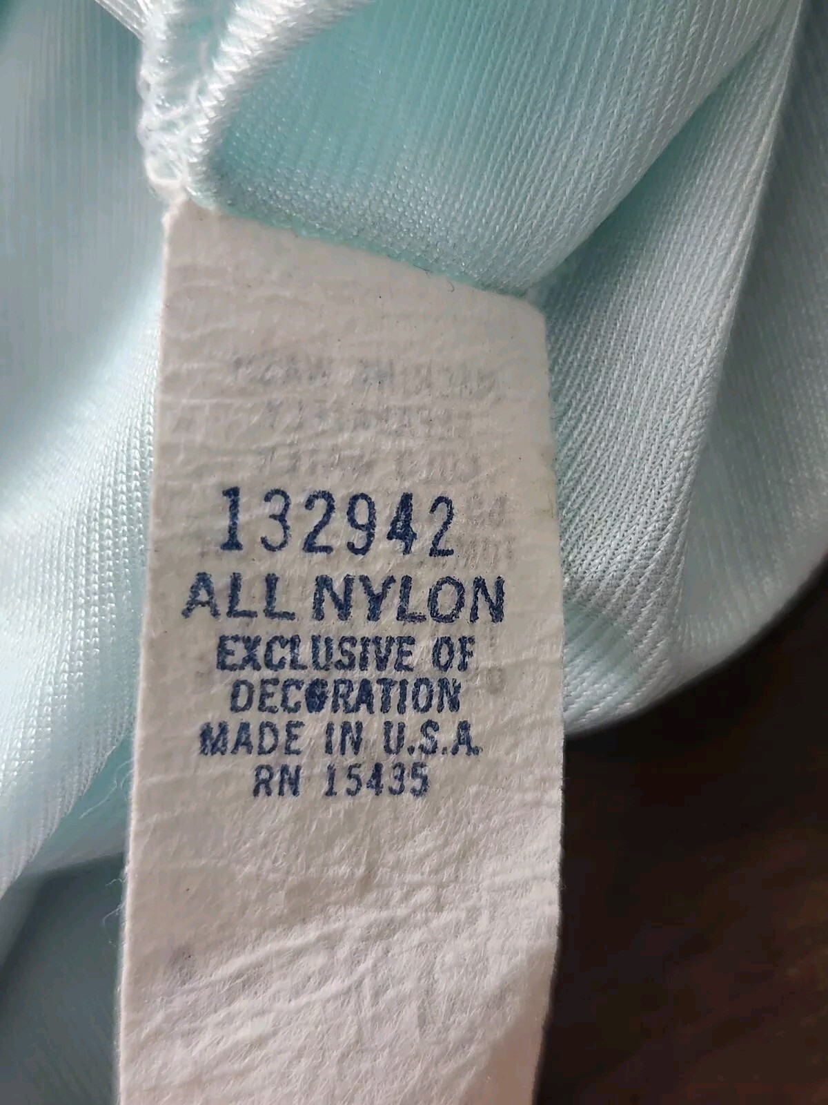 1960s Vintage Gilead 3996 Light Mint Nylon Lace Wrap Robe Size Small