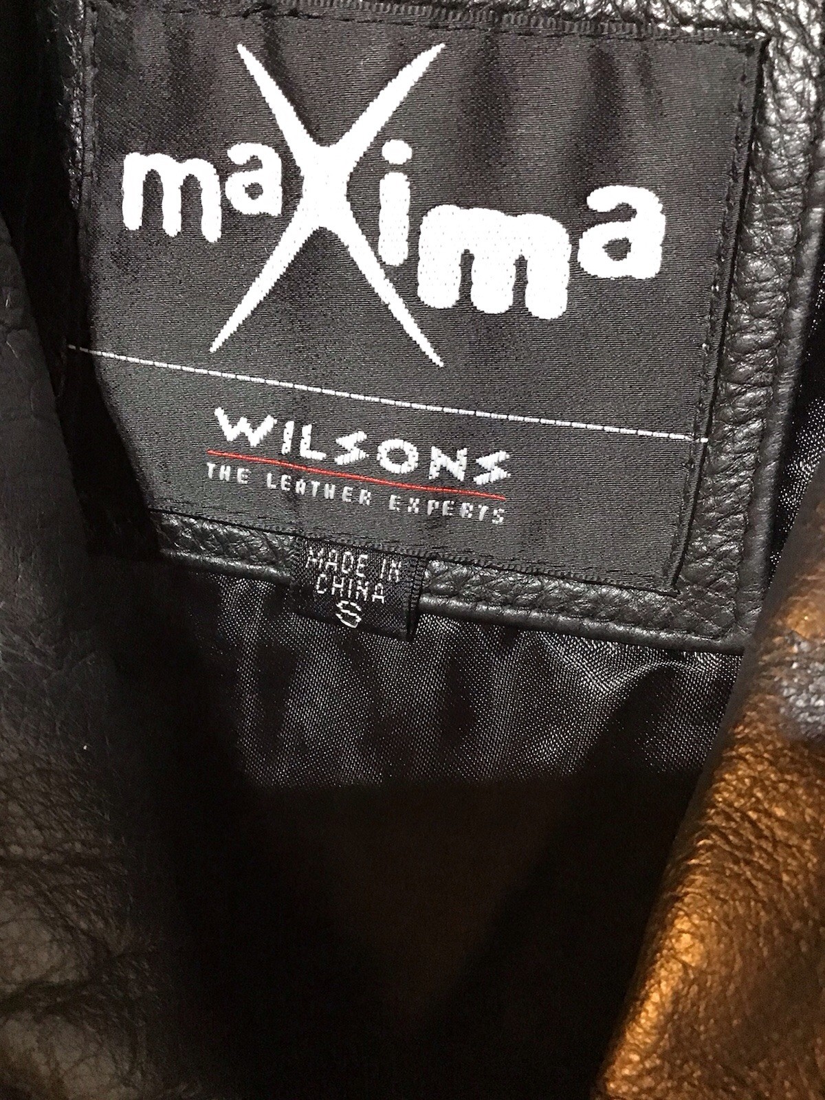Vintage Maxima Wilson’s Leather Blouse Shirt Top