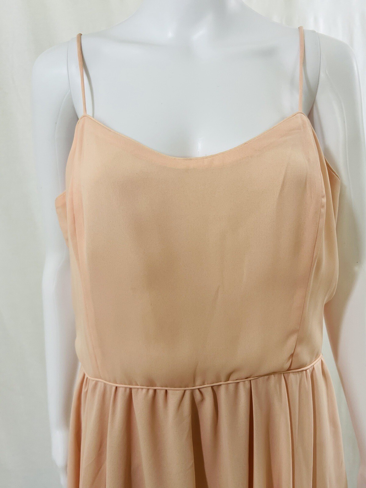 In the Mood Vintage Pink Peach dress And Jacket With White Lace Sz. 16