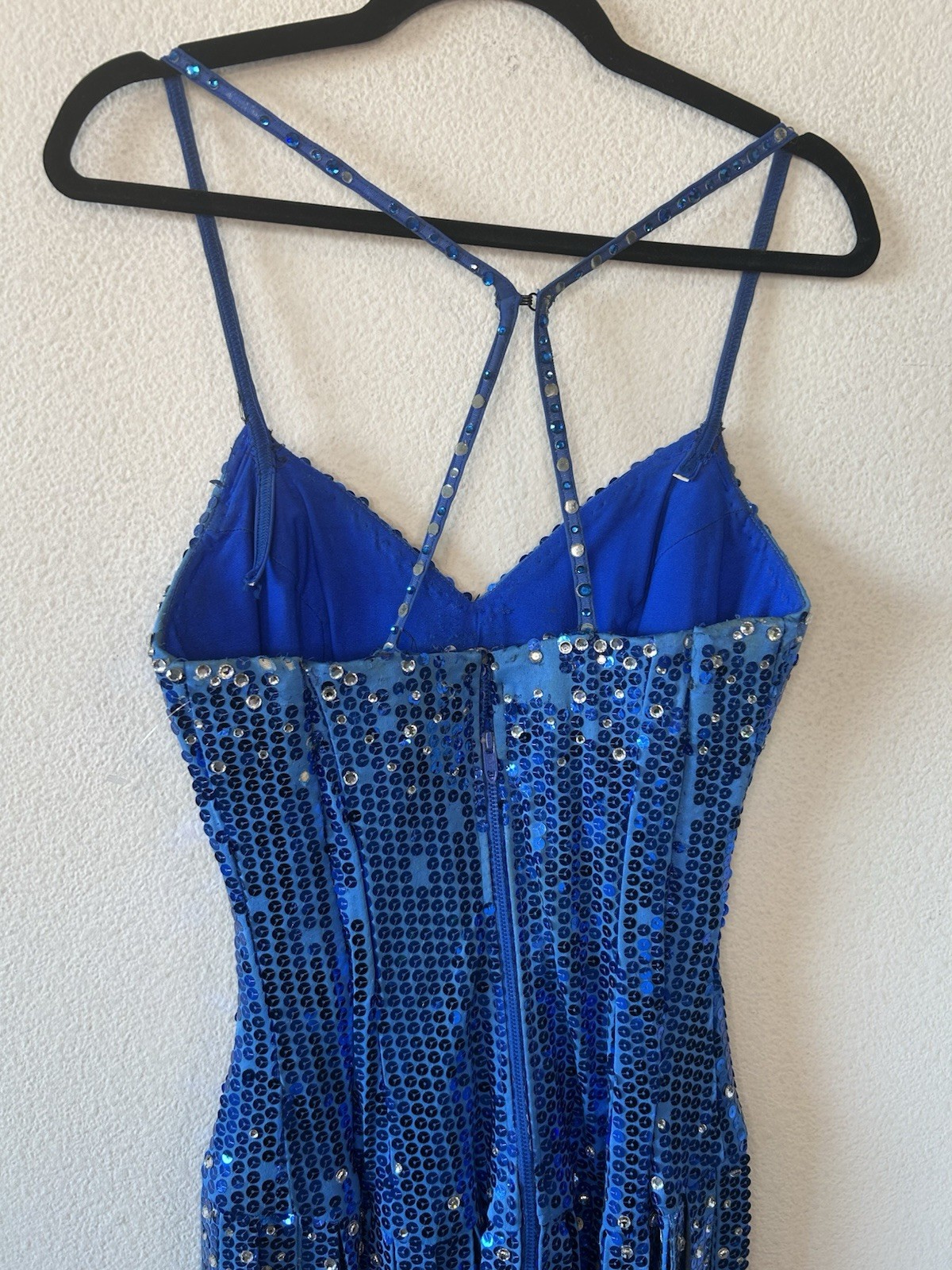 Vintage Showgirl Sequin Fringe Corset Dress Taylor Swift Stage Costume M