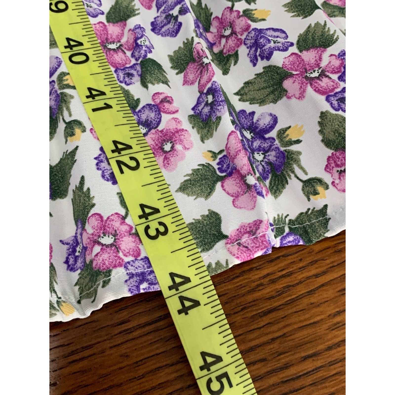 Whirlaway Frocks Vintage 90s Cottagecore Floral Lace Collar Dress Purple 6P