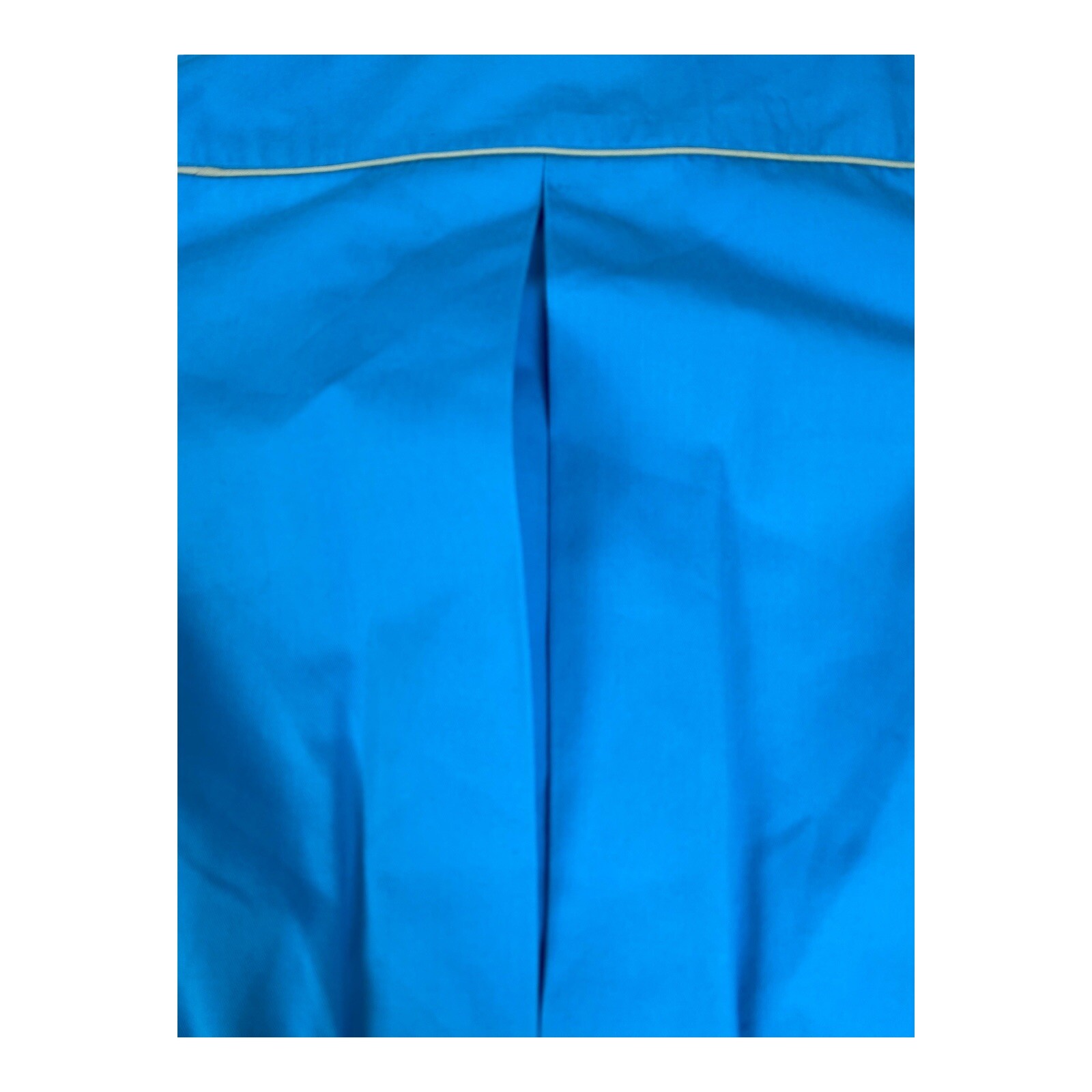 Vintage 1970’s Shirt Dress Sz 13/14 Blue Classic Cinched Waist Utility Pockets
