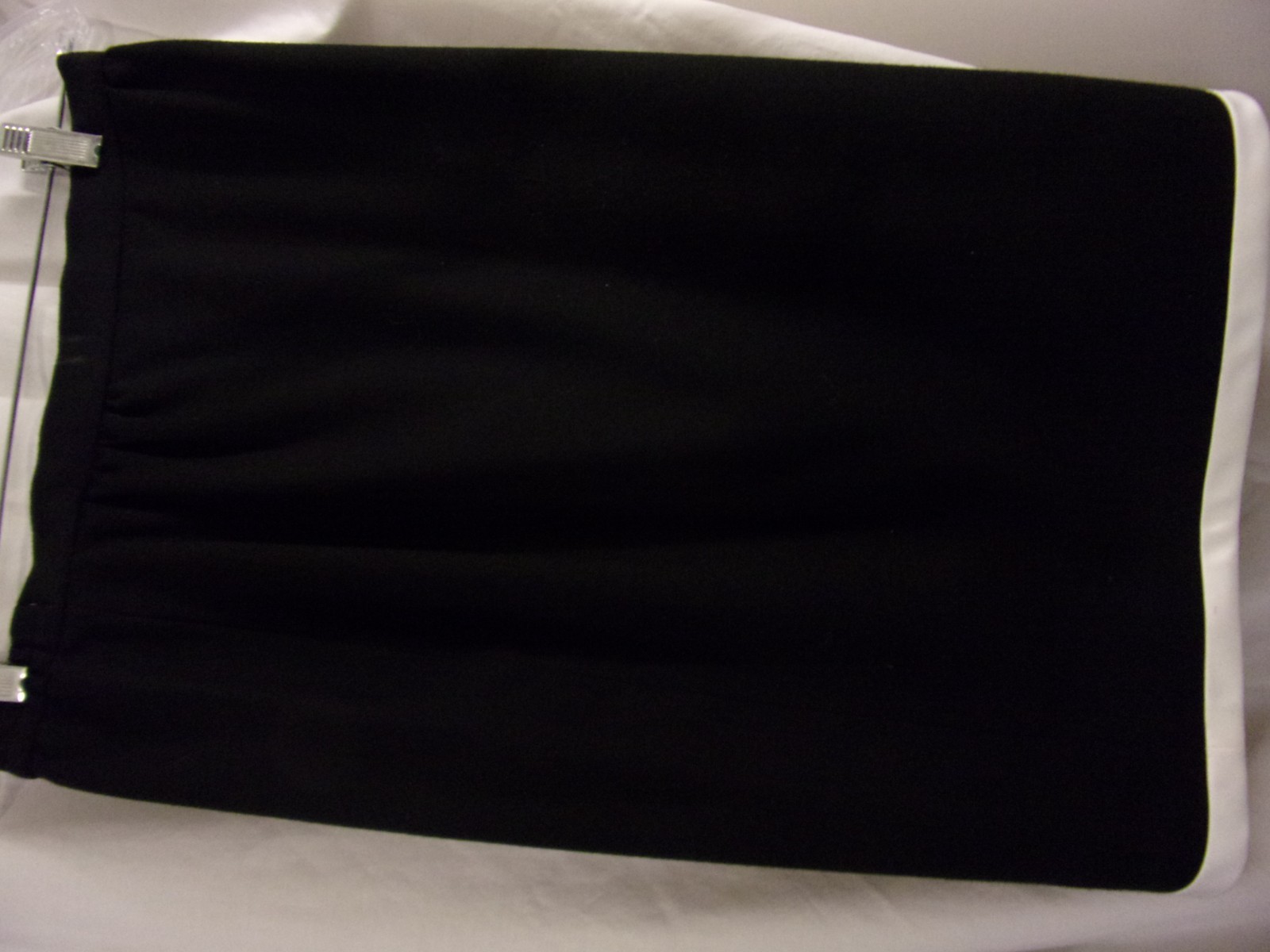 Vintage Arnold Scaasi Dress Black & White Trim Skirt Suit 8 Classic Elegant