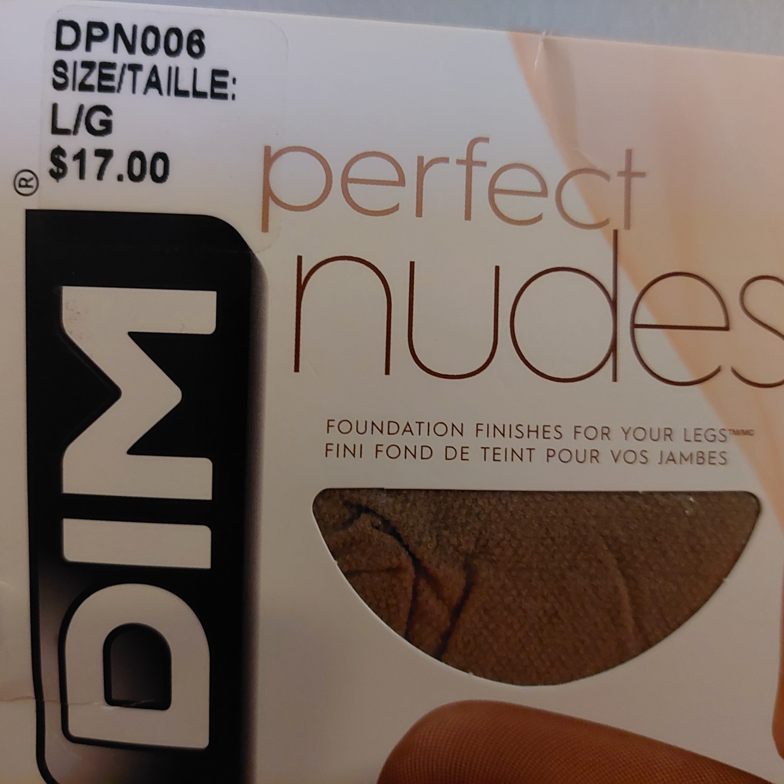 Vintage Pantyhose Dim Perfect Nudes Color Nude 2 Size Large BDR1