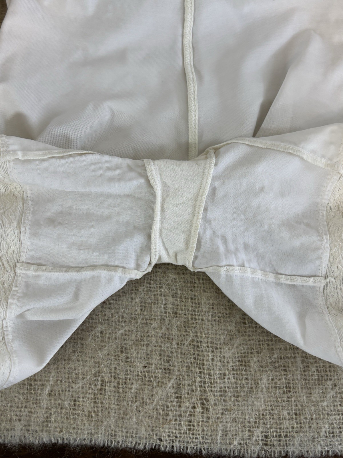 Vintage Sears Best Girdle White 88486 Large Tummy Control Brief Lace Trim