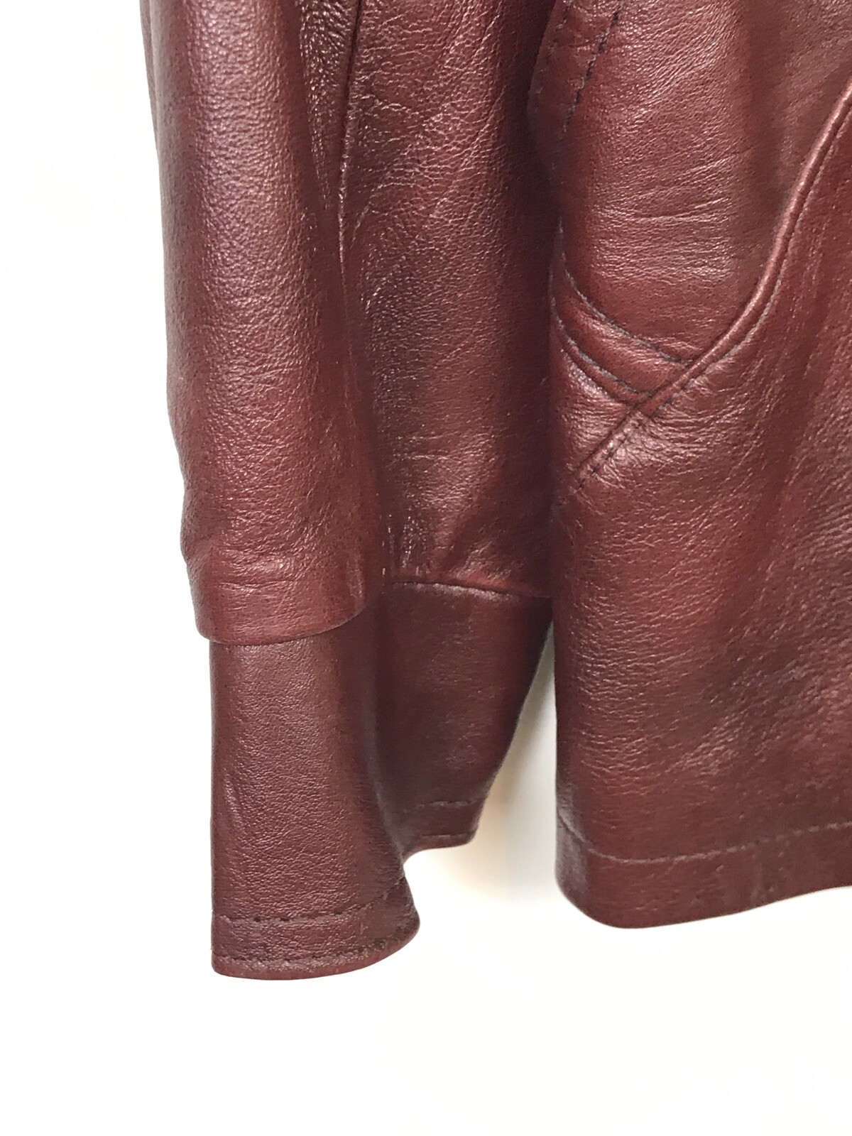 Great Things Made in Canada Leather Jacket Reddish Brown Women’s Medium