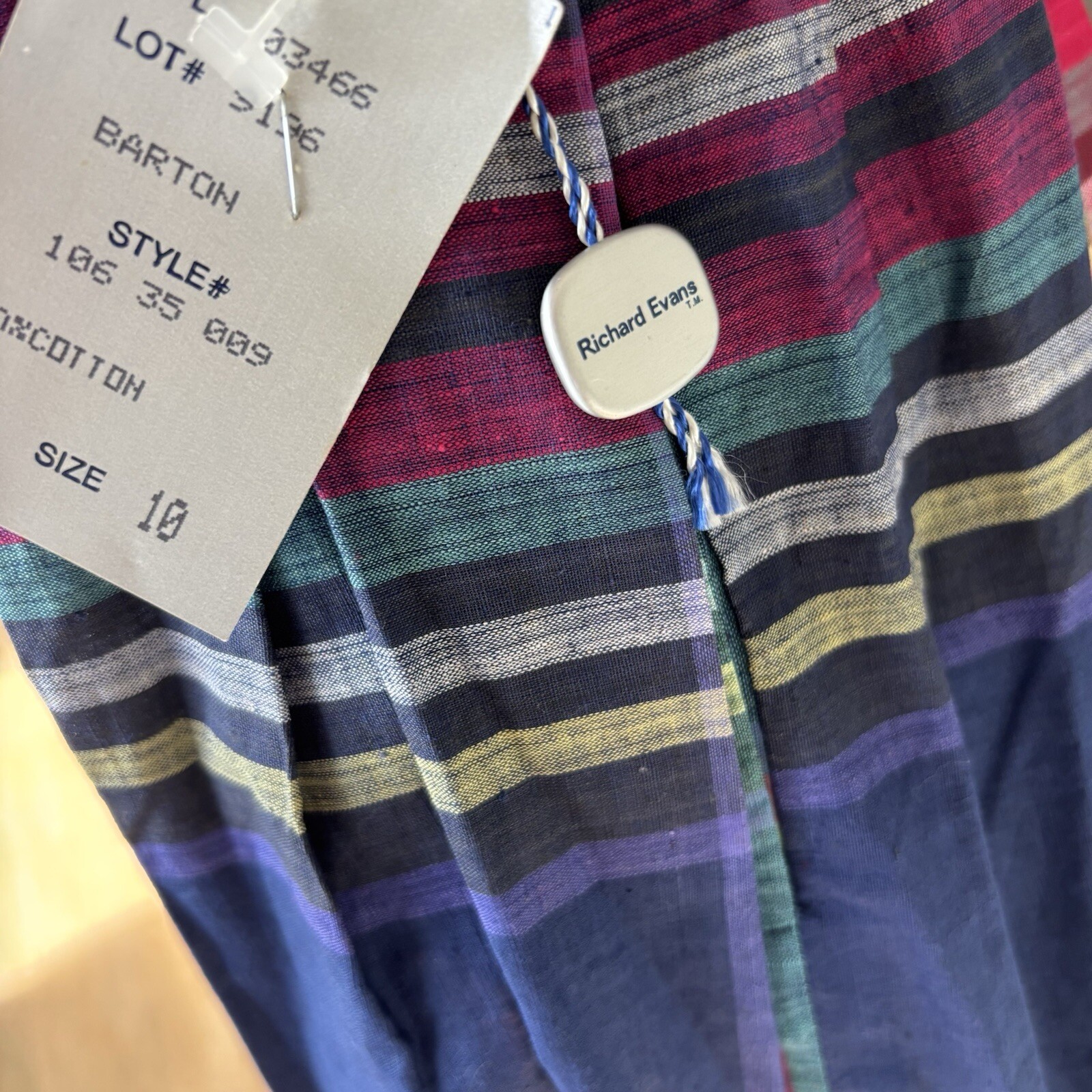 Vintage Carroll Reed of New England Multicolor Plaid Pleated Midi Skirt-10-NWT