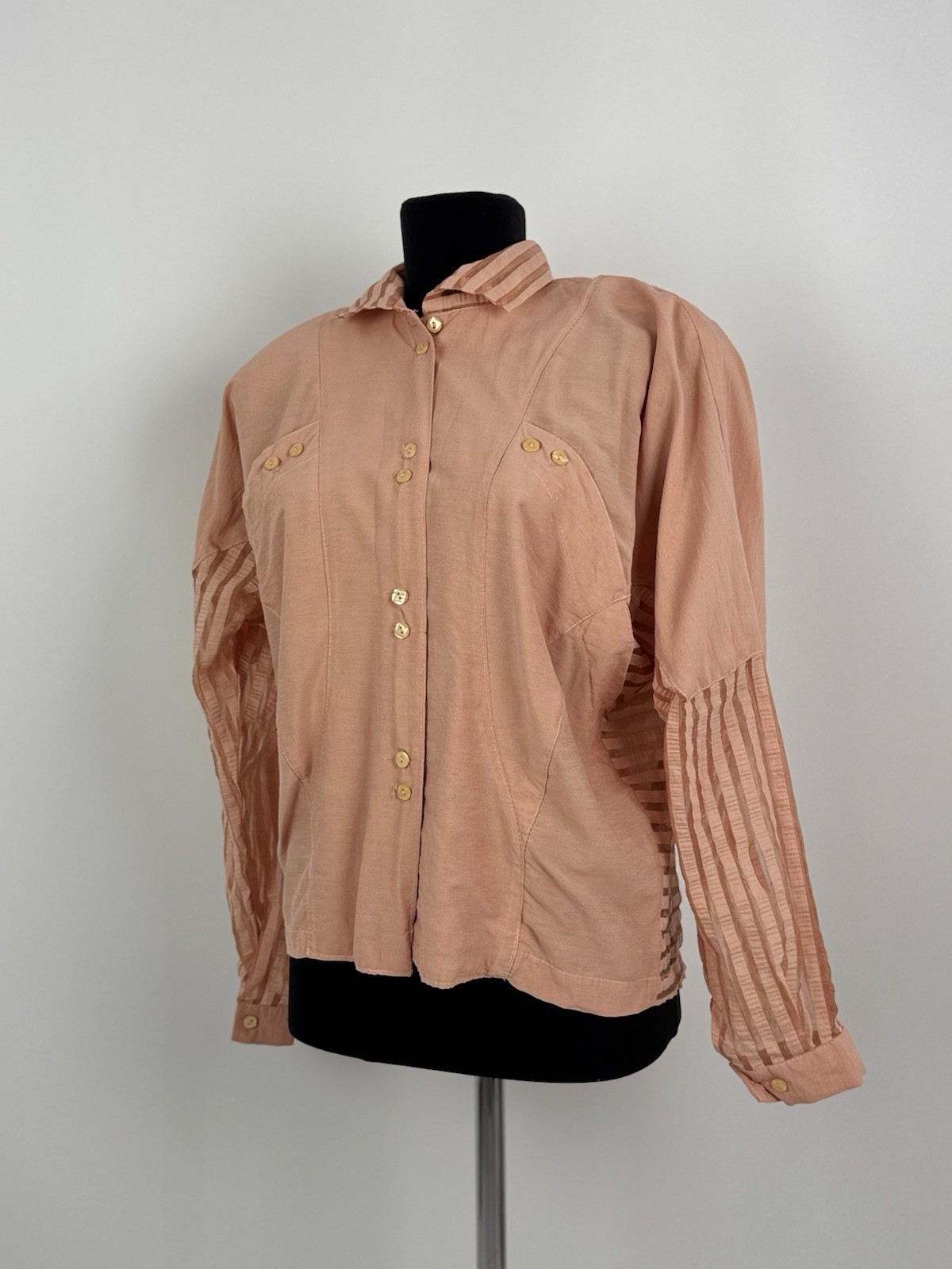 70-80’s Vintage Rare Sandro Paris Chest Pockets Blouse