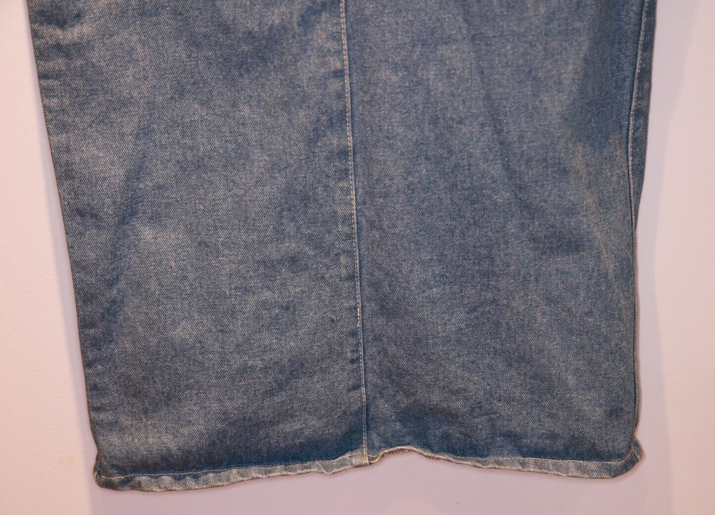 Vintage MUSTANG Midi Maxi Denim Skirt Approx 30 *** Attic Find With Holes Stains