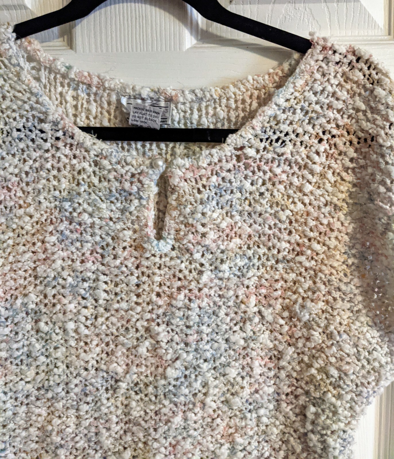 TJW for Mervyn’s Short Sleeve Sweater Vintage M 1980s Retro