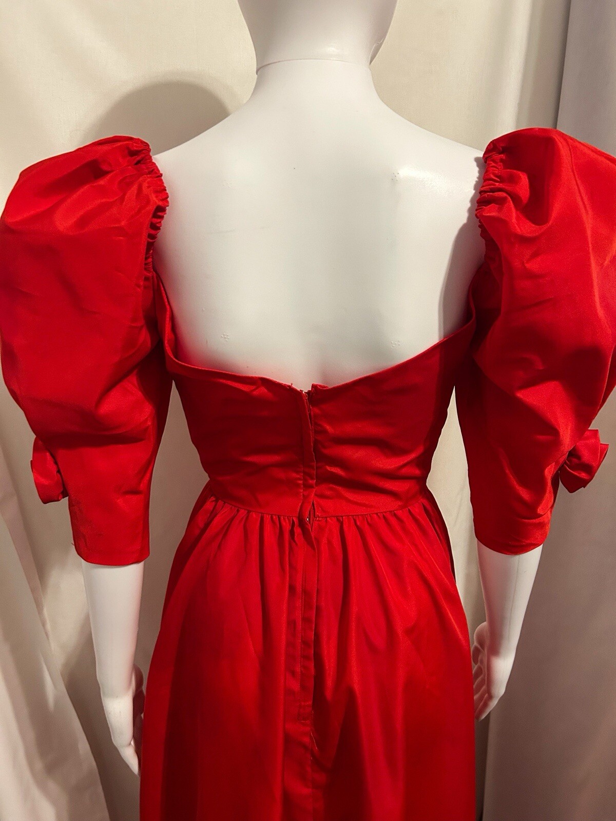 Rare Vintage Sz 4 Red Dress Elegant Romantic Whimsigoth Dark Gothic Vampire Ball