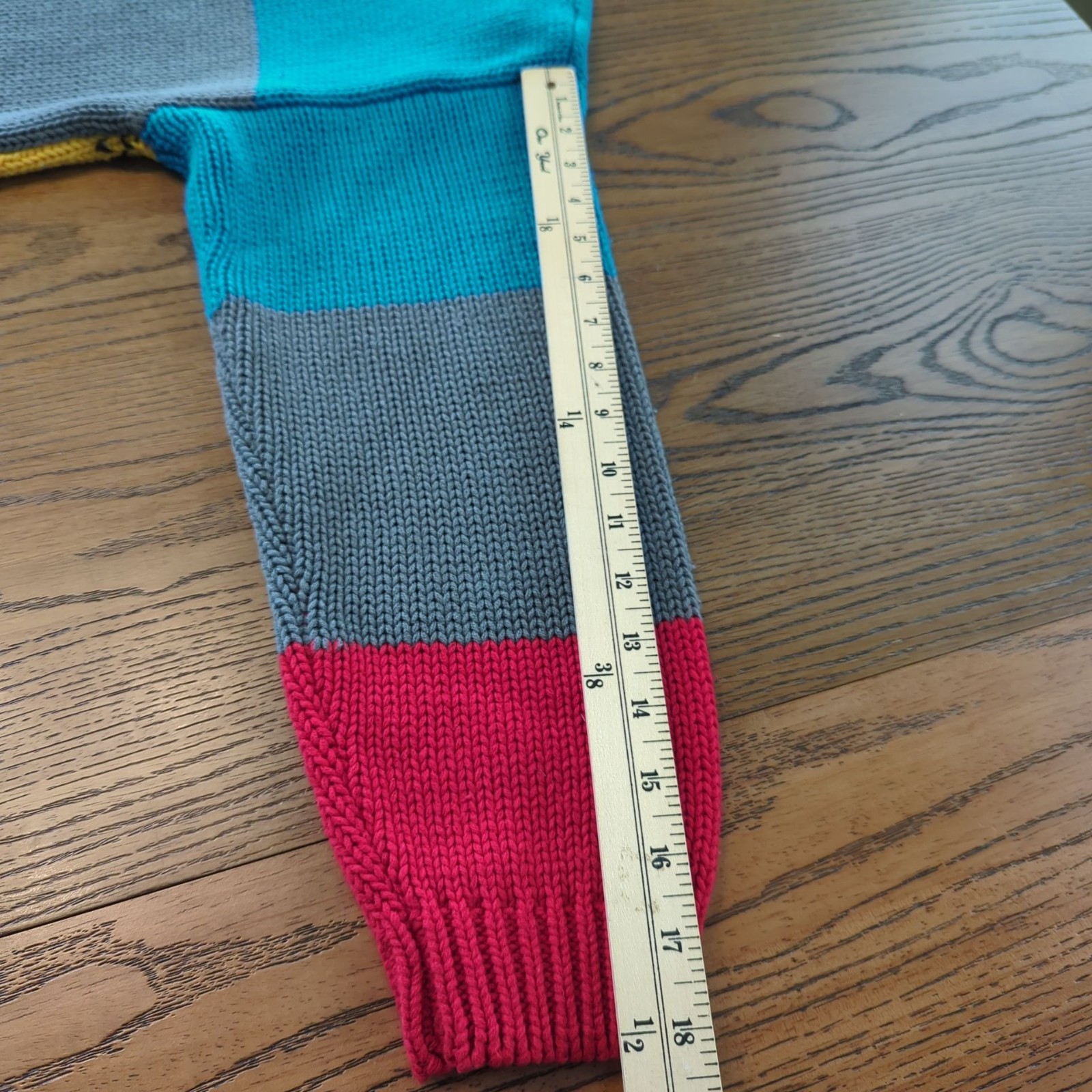 Vintage Gitano Knits Colorful Argyle Sweater size L Cheer Team with Collar 90’s