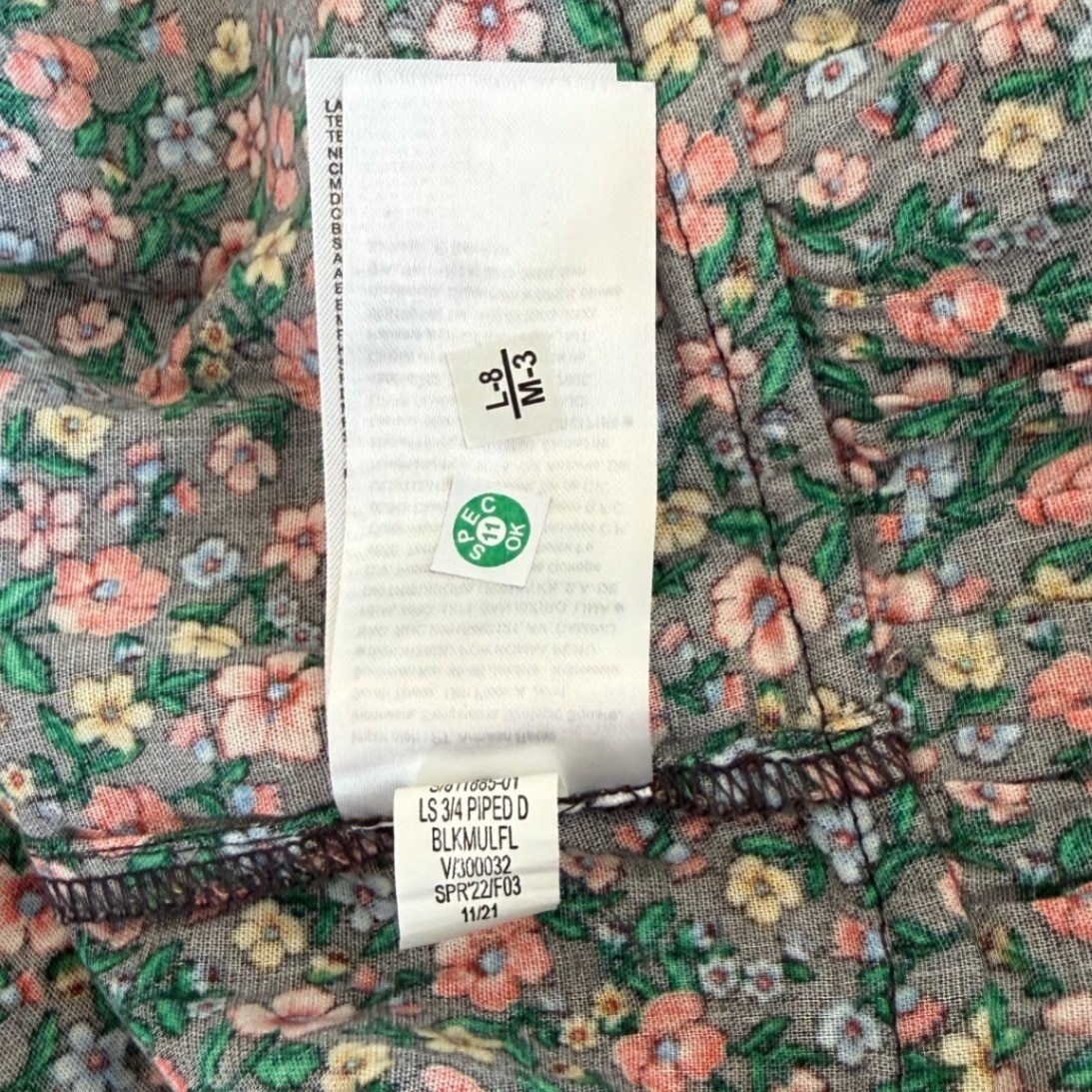 Old Navy Floral Maxi Dress Long Sleeve Tiered Boho Cottage Prairie XL TALL NWT