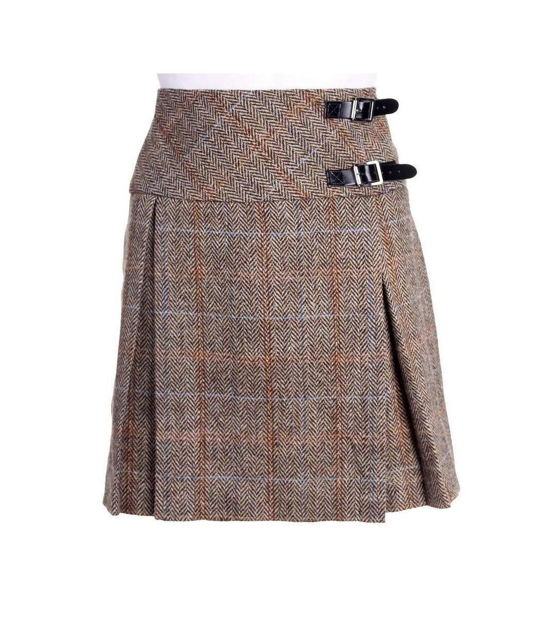 WOMEN’S HARRIS TWEED KILT – BRONWYN STYLE