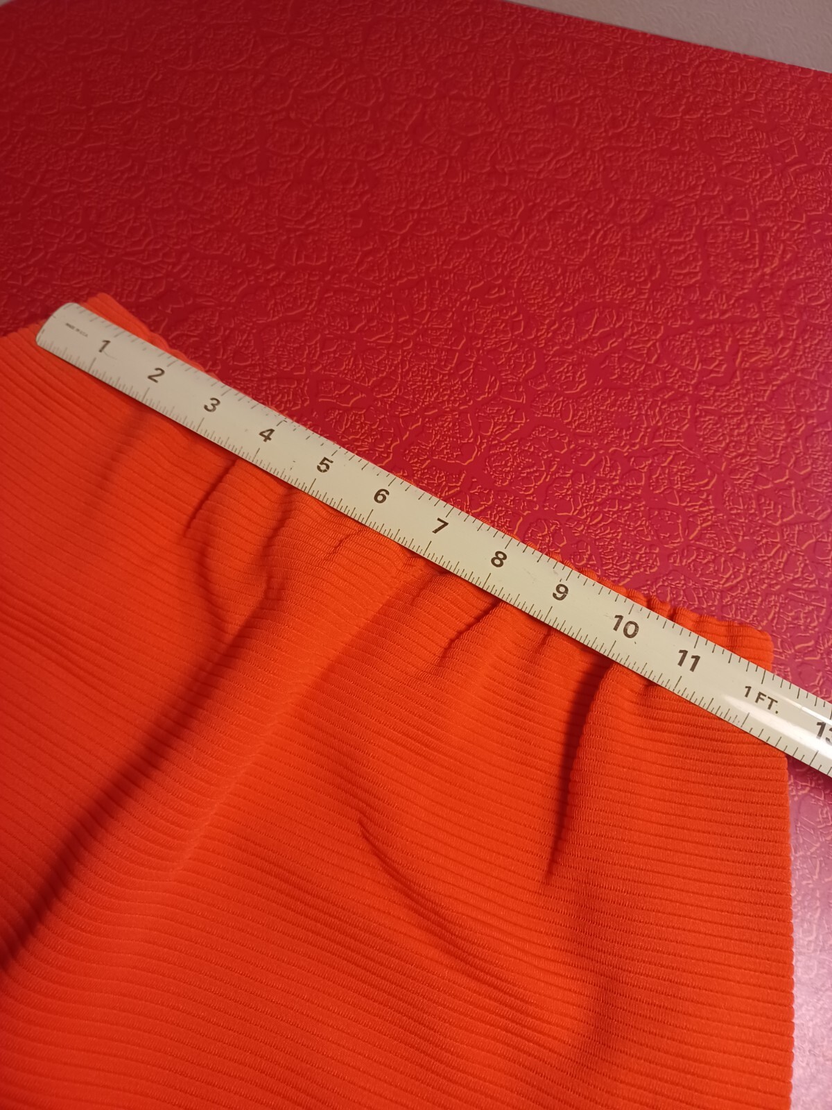 Vtg Mid-century 1960s Polyester Skirt Set UNION LABEL Orange Henry Lee MOD MCM