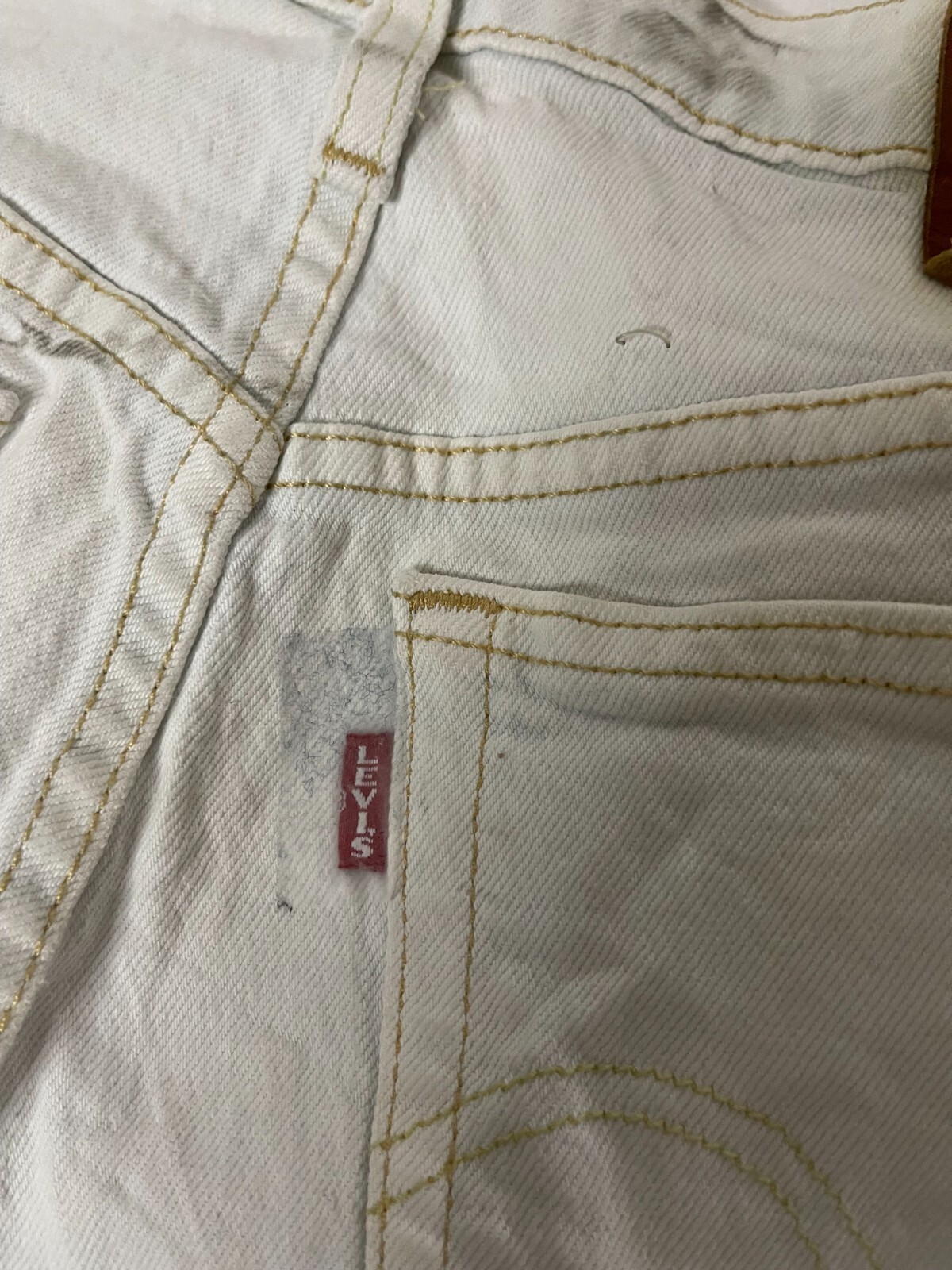 Levis 501 S Big E Skinny Jeans Men Sz W28 L39 Denim Button Fly Mid Rise Vintage