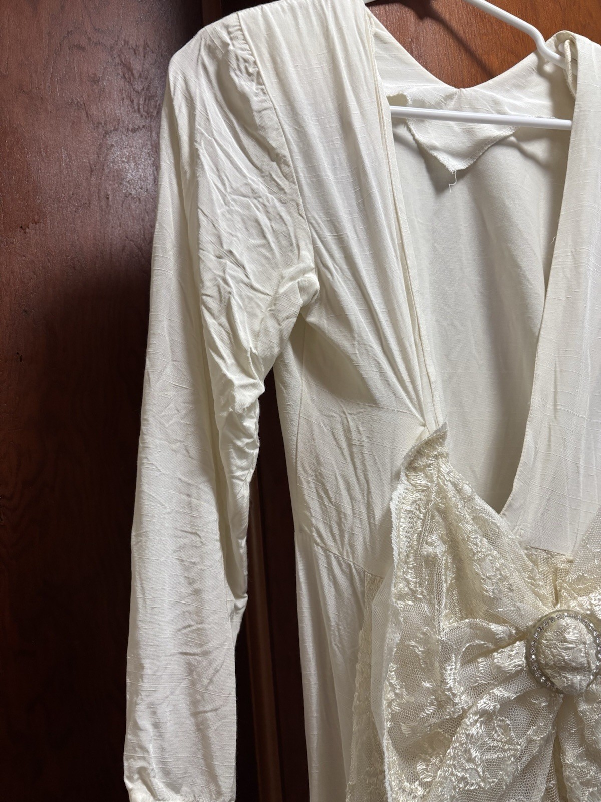 Vintage Size 6 Miss Ashlee California Women’s White Dress With Large Bow
