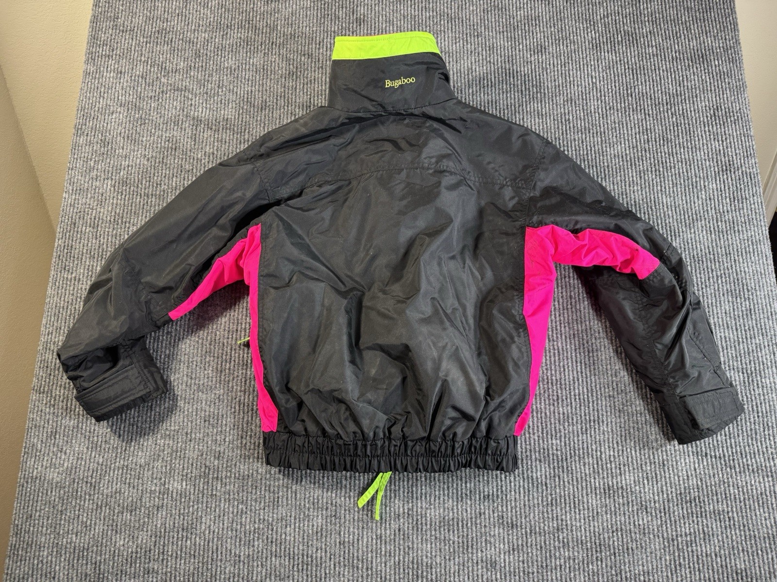 Columbia Sportswear Bugaboo Women’s Jacket S Vintage 1990s Black Pink Blue Neon