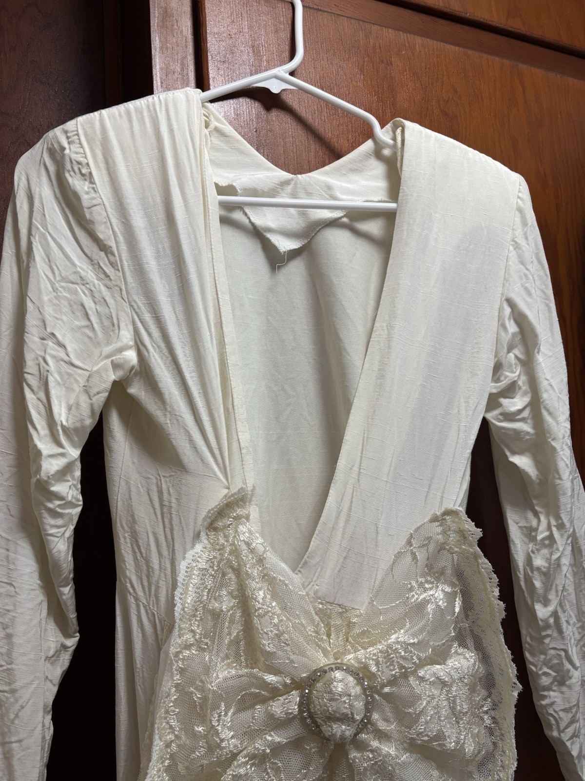 Vintage Size 6 Miss Ashlee California Women’s White Dress With Large Bow