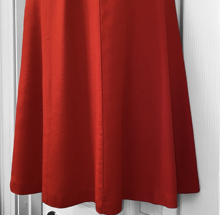 Vintage! Boulevard DE Paris Red Collared Halter Dress Size 14