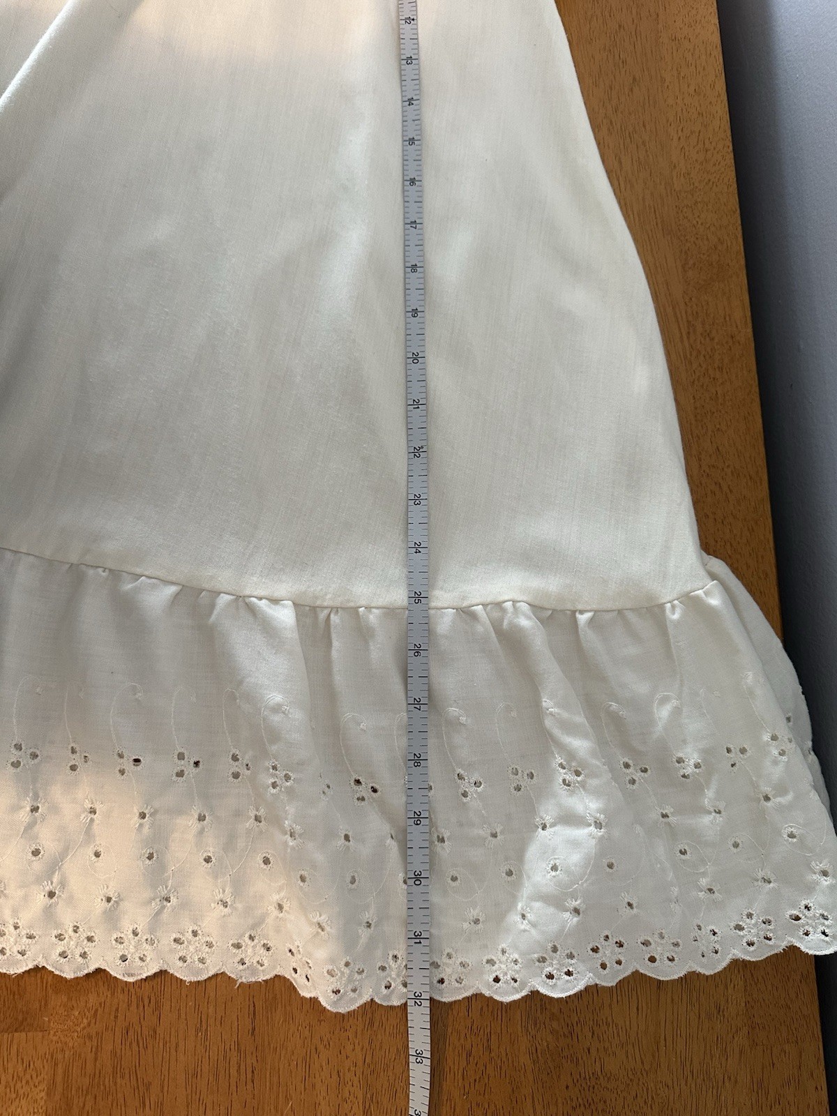 You Babes Vintage Cotton Ivory Prairie Full Skirt Cottagecore XS