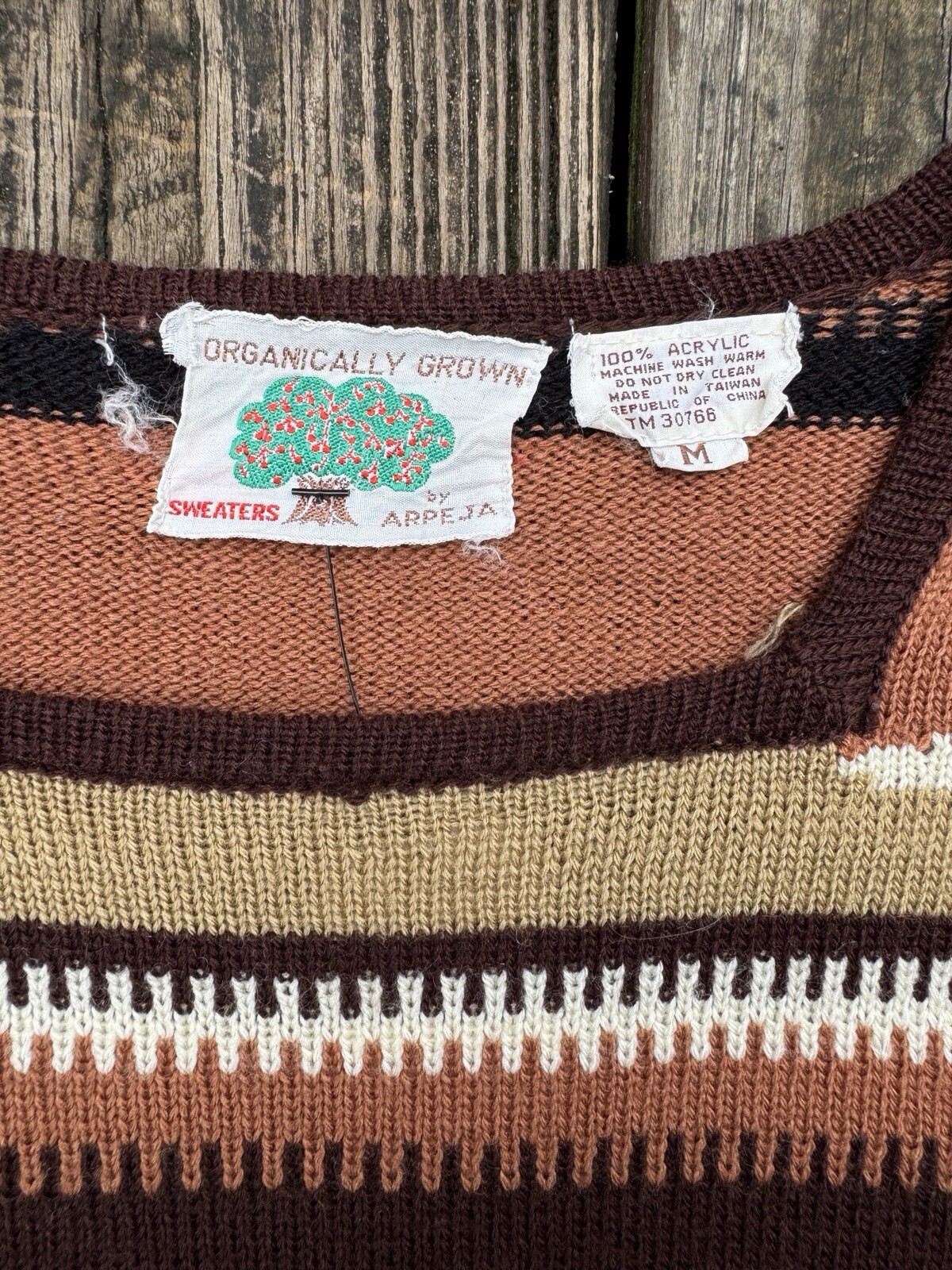 1970s Vintage Organically Grown By Arpeja Sweater