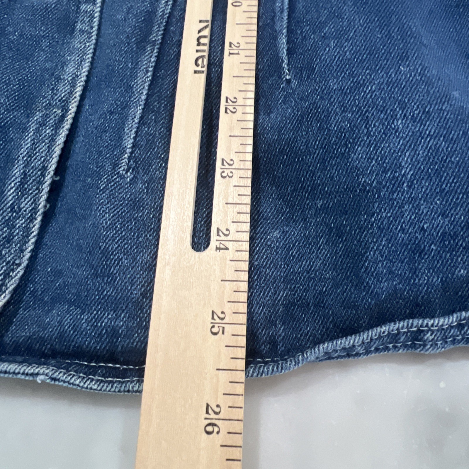 Vintage Changes Jean Jacket Womens 6 Blue Single Breasted Fitted Pockets 70s 80s