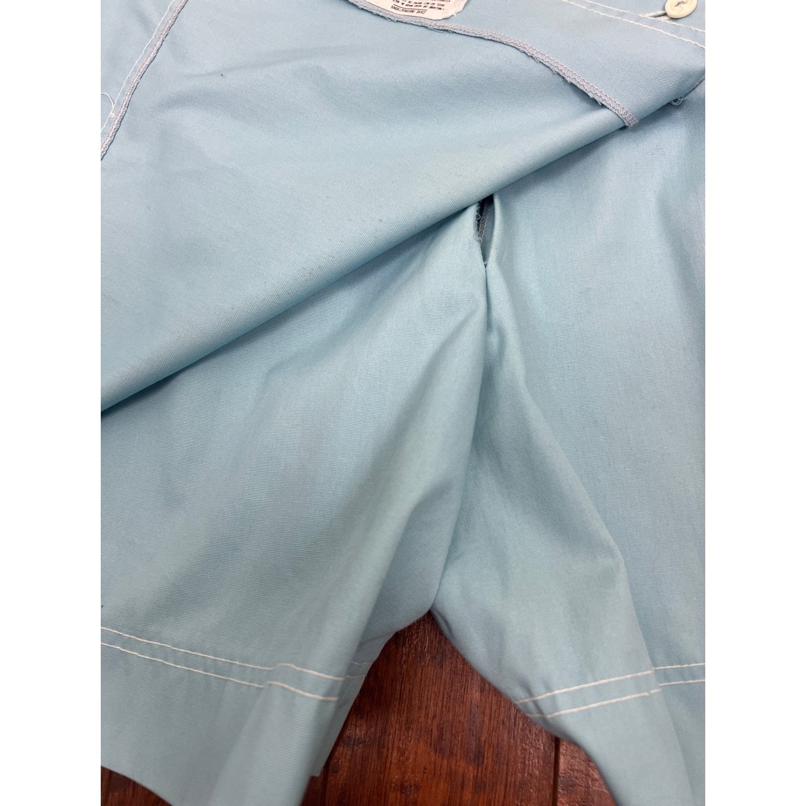Vintage 70s Blue Wrap Skort Tennis Golf Mod A-Line Scooter Skirt XS 0/2