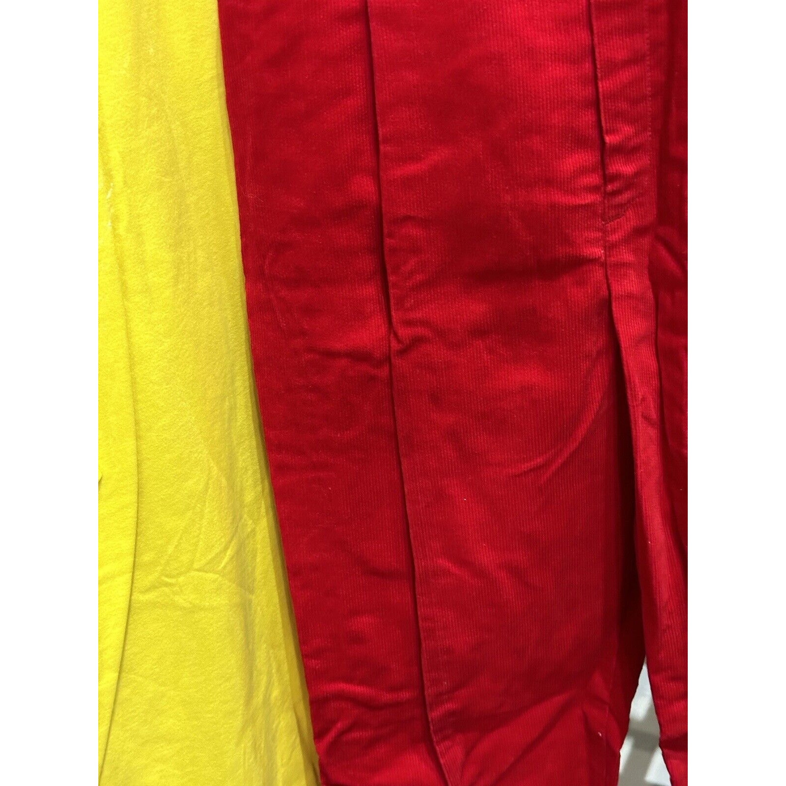 Vintage 1980s NWT Rumble Seats Red Corduroy High Waisted Pants Size 11