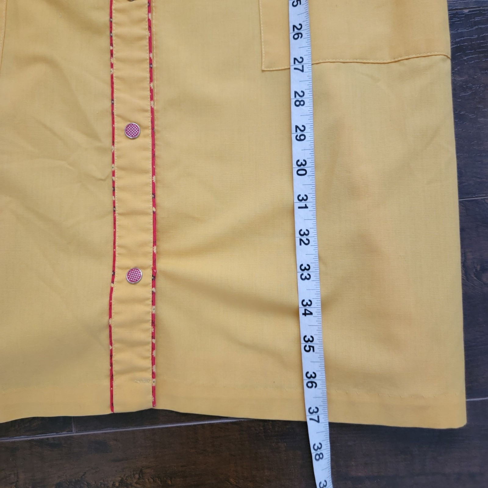 Vintage Dress Yellow 50s Housewife 60s Mod Retro Cosplay Womens S