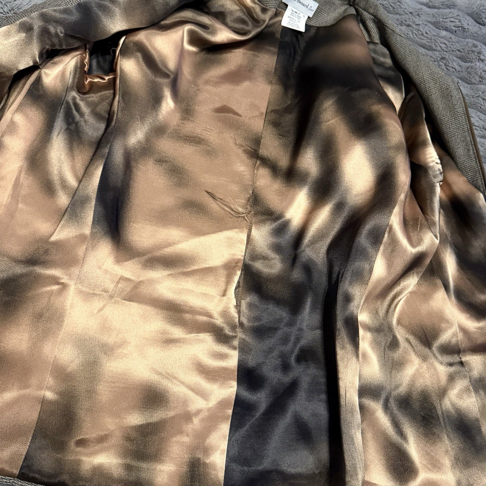 Vintage Harve Benard Wool Full Zip Blazer Jacket Womens 12