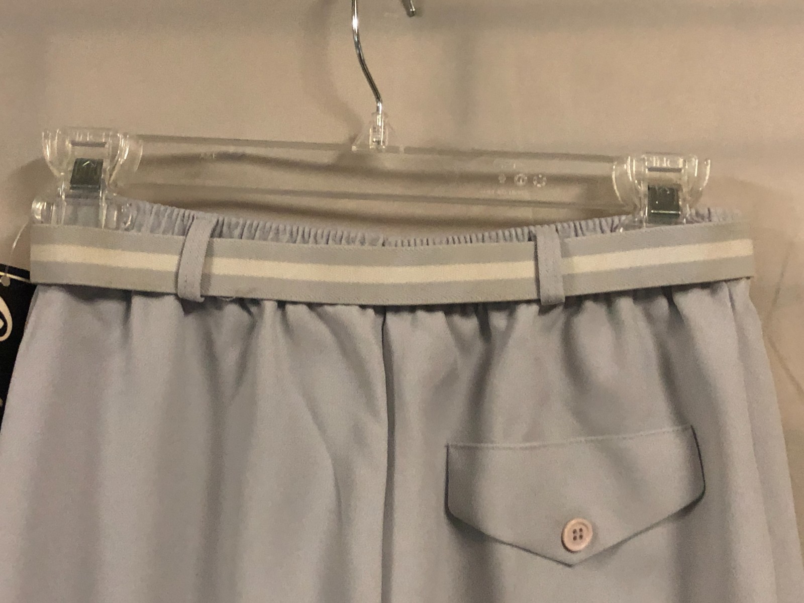 Vintage 70s Cantada Gray Polyester Pants Size 25″-28″ Waist x 28″ Inseam
