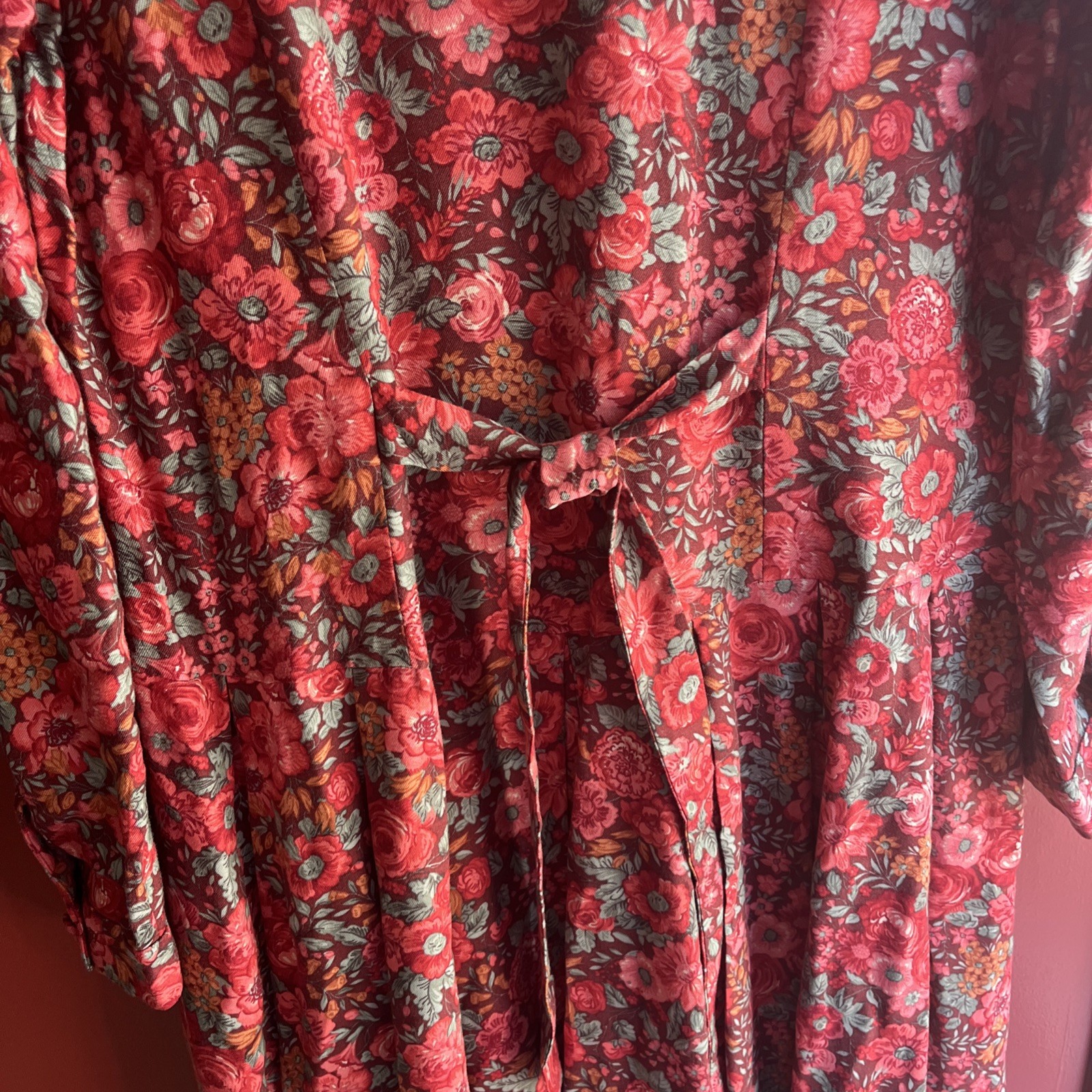 Laura Ashley 80’s GB Cottagecore Prairie Vintage Viscose Lace Collar Dress US12