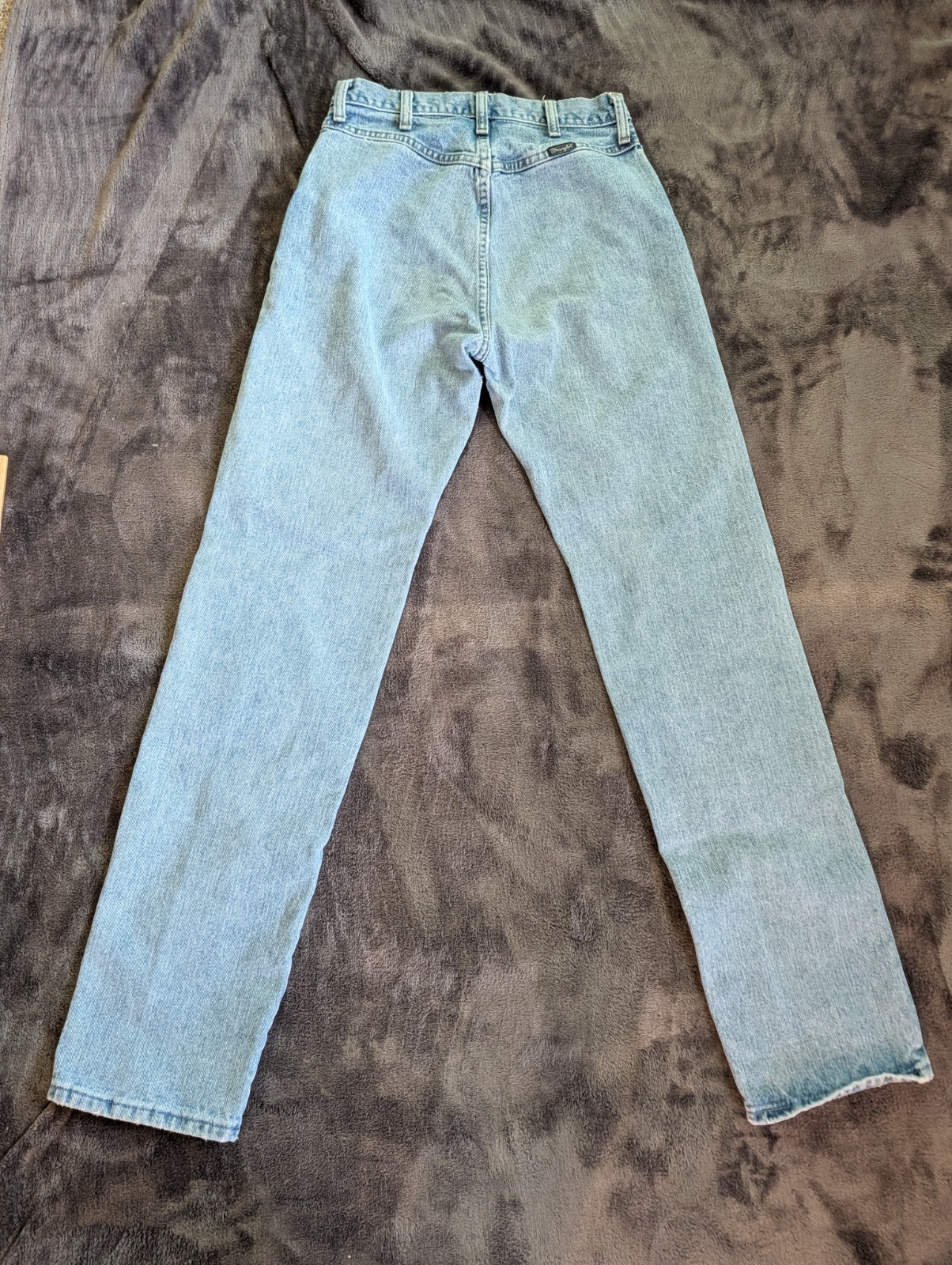 Vintage 90s Era Wrangler Light Wash Jeans: No Back Pockets!