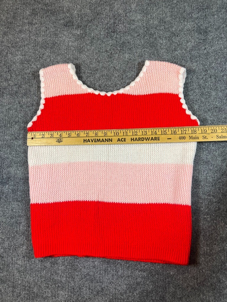 Vintage Womens Sweater 100% Dupont Orlon Acrlic Striped