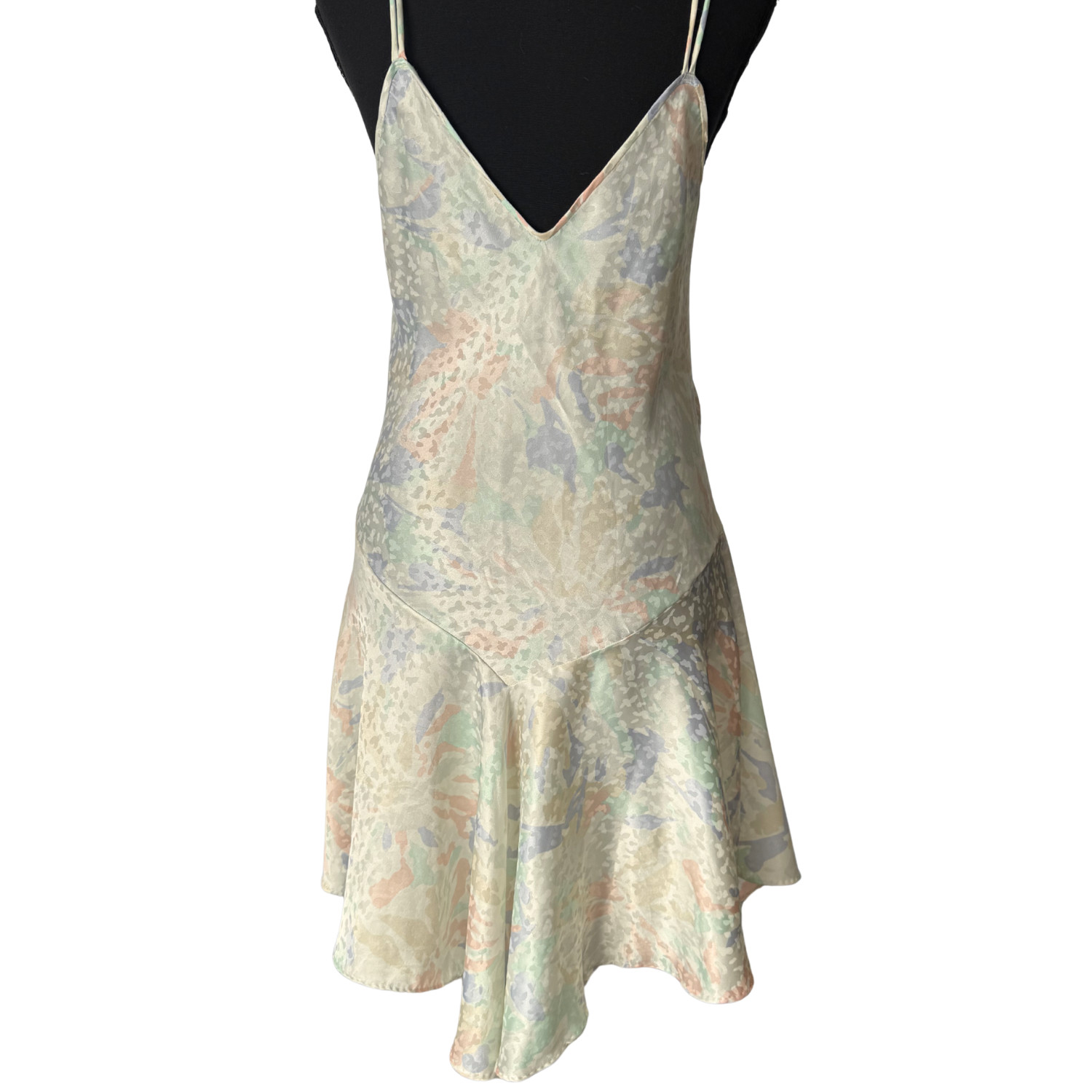 Vintage 80s California Miss Brand Printed Camisole Nightgown Sz. Medium